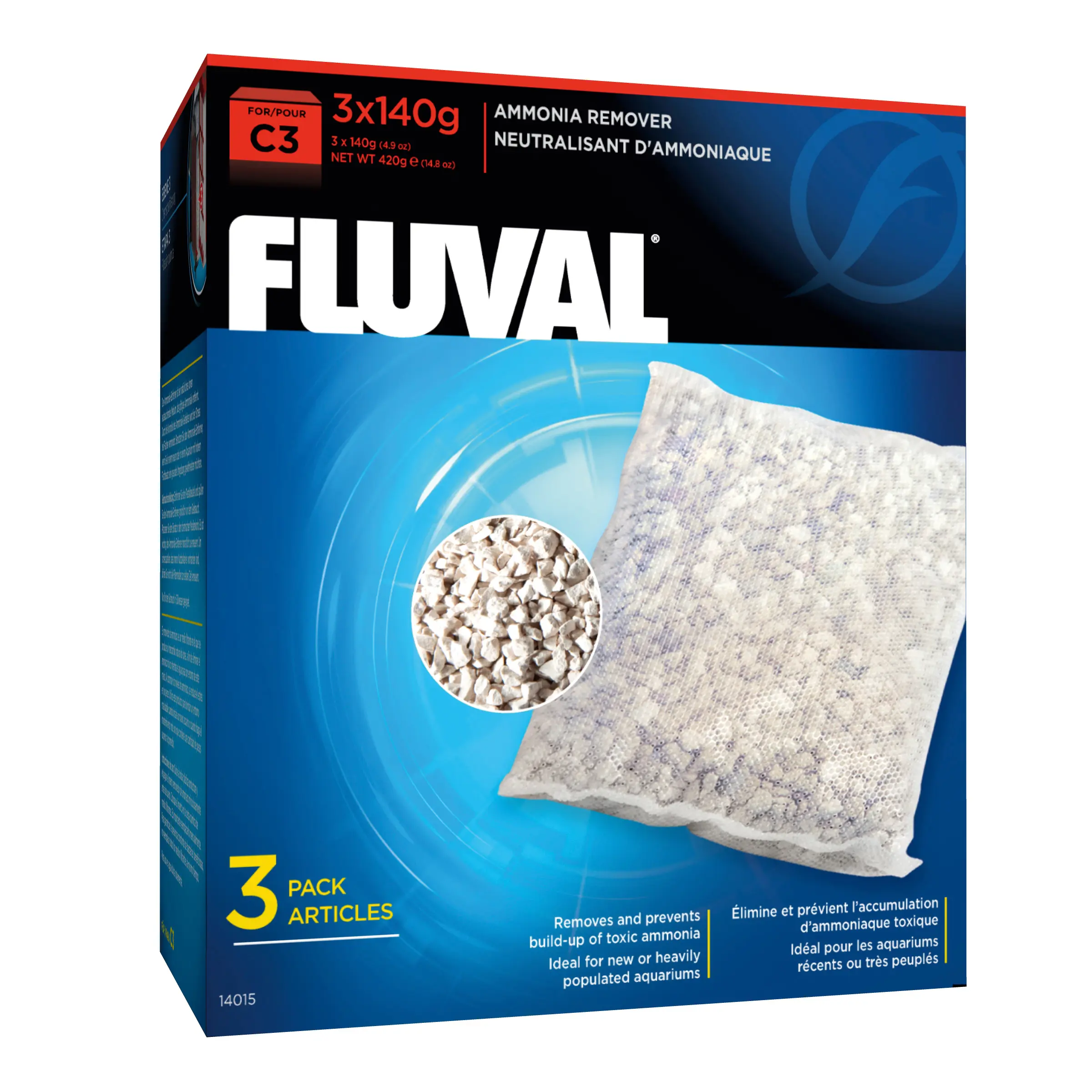 Fluval C3 Ammoniak Entferner 3x140 g