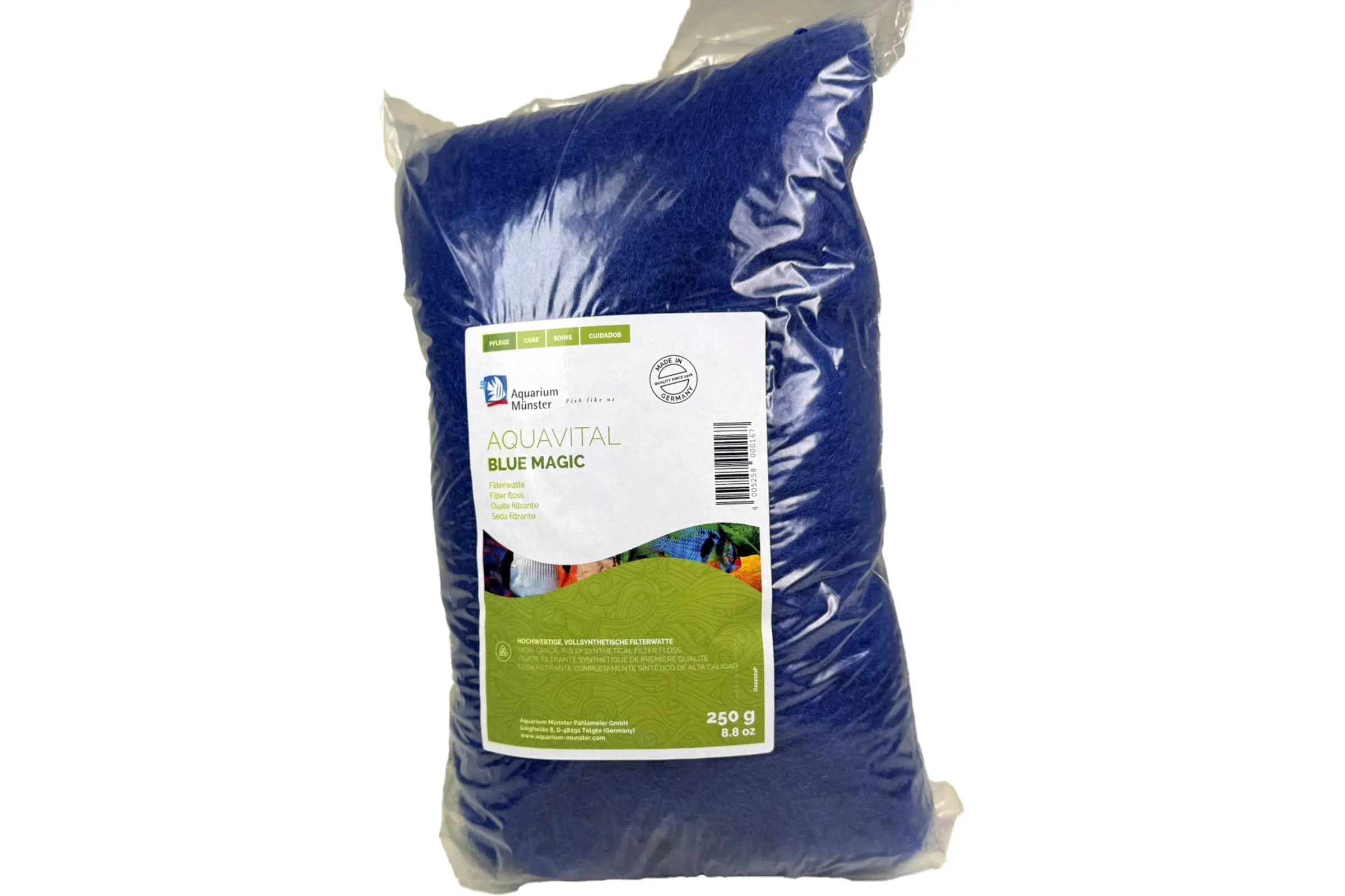 Beutel mit blauer Filterwatte Aquavital Blue Magic 250 g