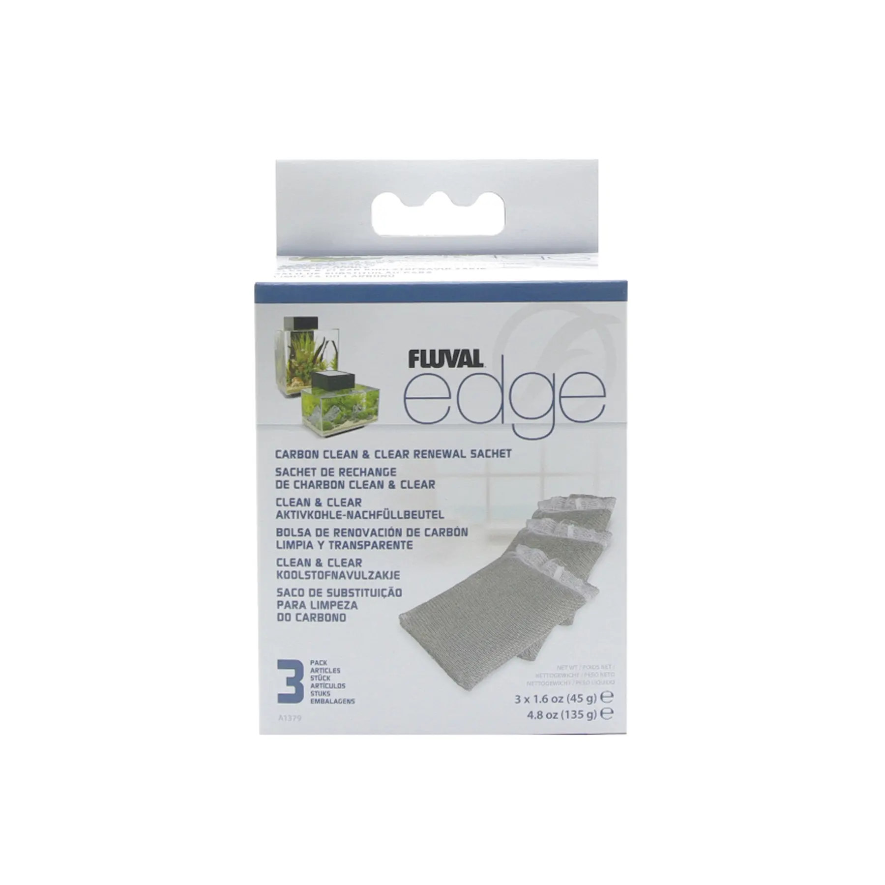 Fluval Edge Aktivkohle Filtereinsatz 3erPack