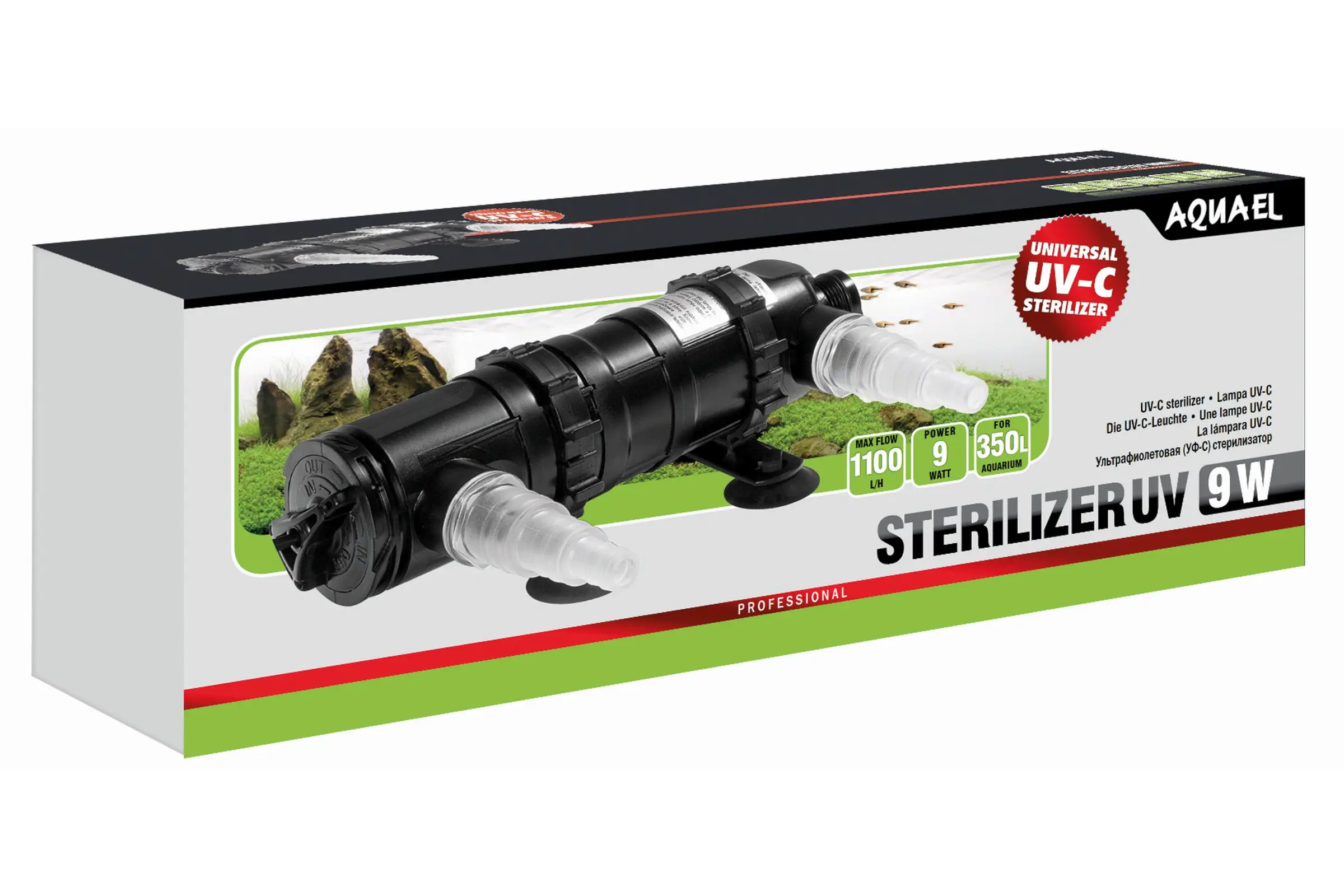 Aquael UV-C Sterilisator UV AS, für Aquarien, 9 W