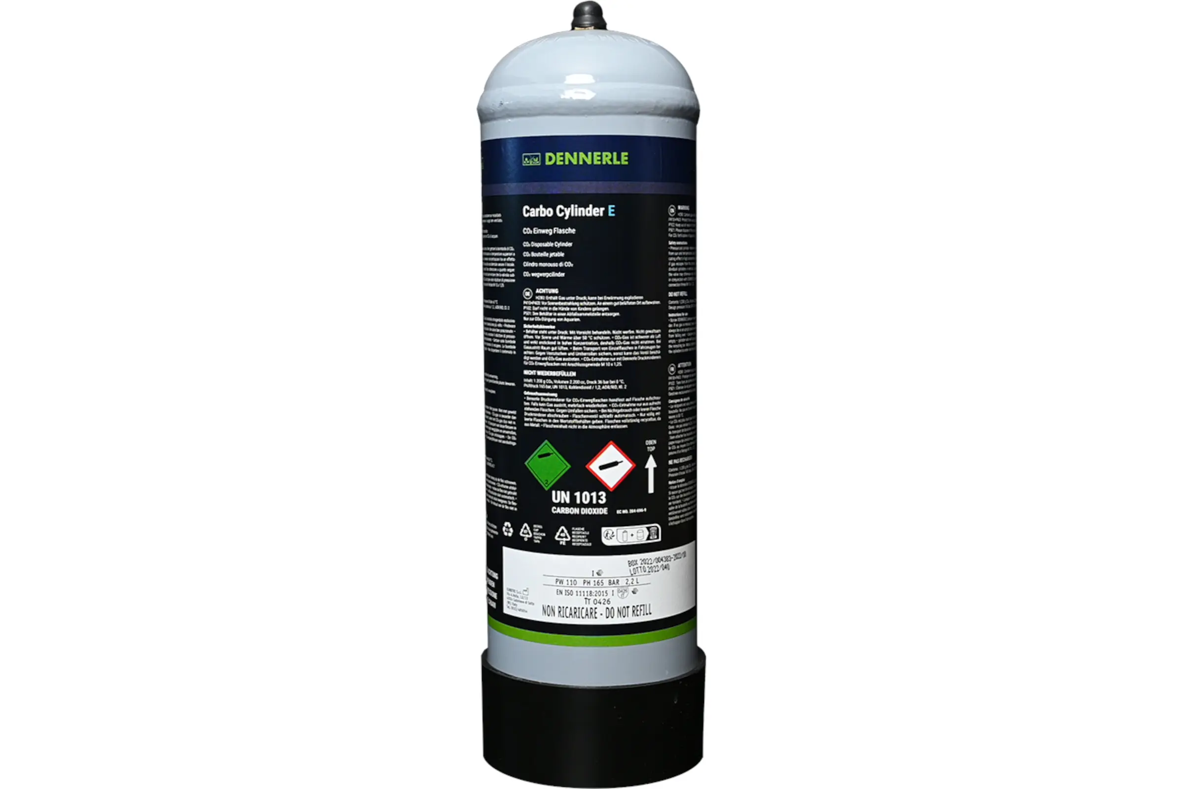 Dennerle CO₂ Einweg-Flasche, 1200 g