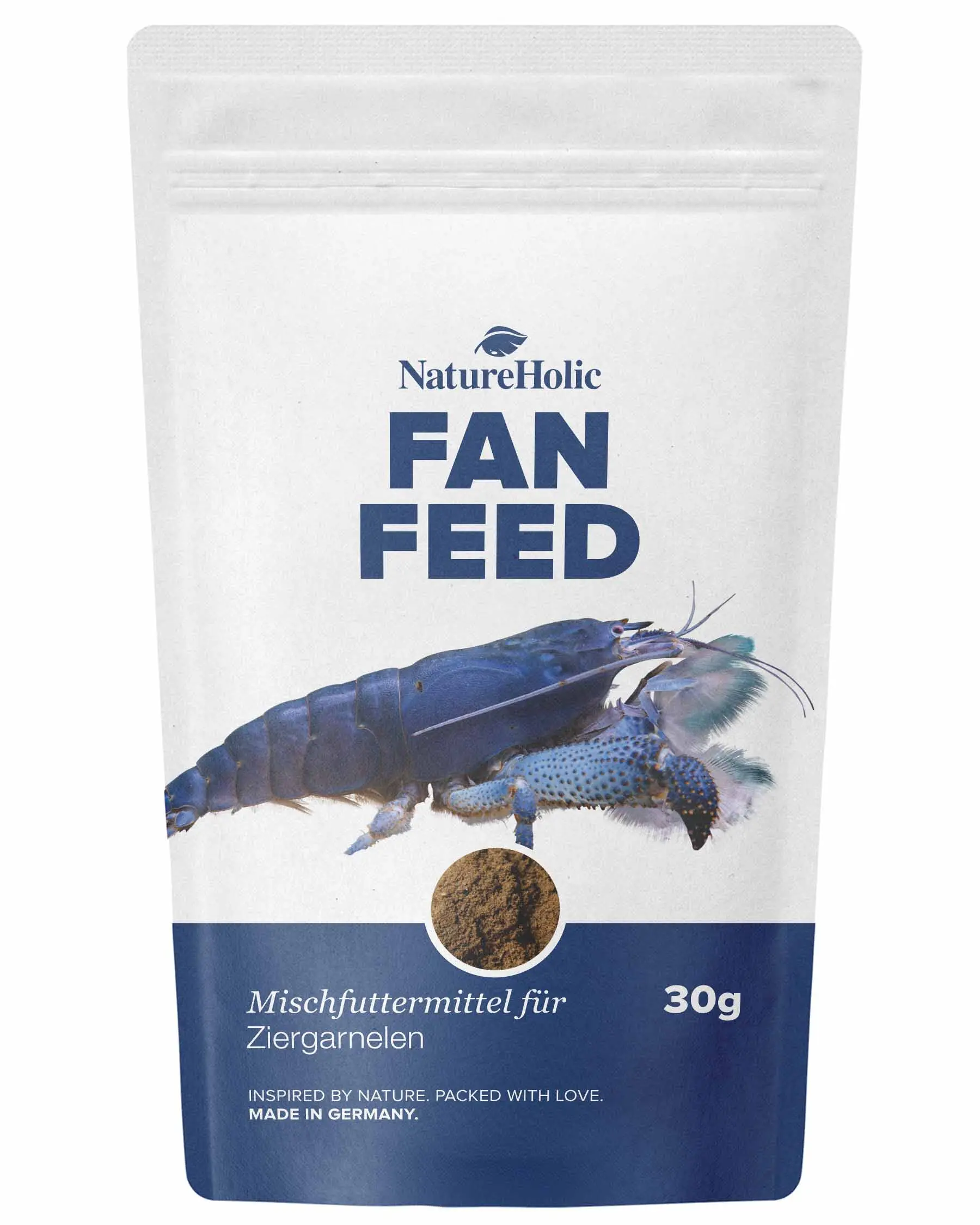 NatureHolic Fanfeed, Fächergarnelen Futter, 30 g