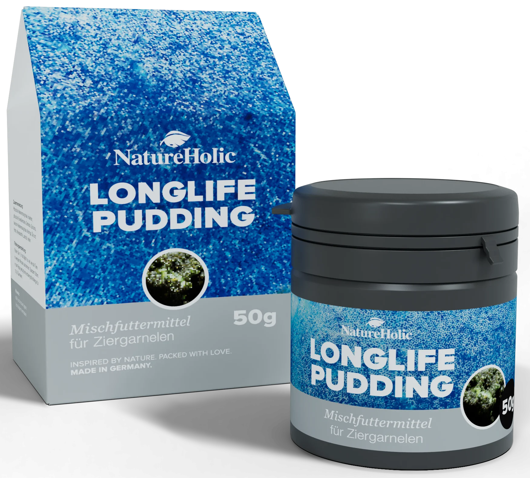 Dose und Packung von NatureHolic Longlife Garnelenfutter