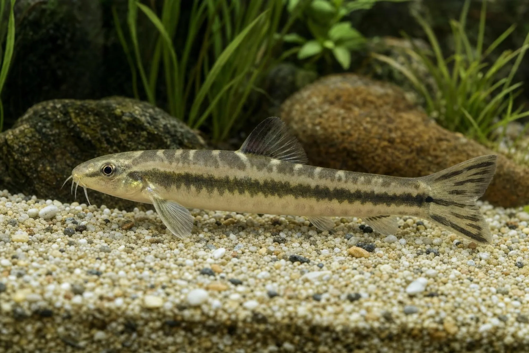 Chinesische Regenbogenschmerle, Traccatichthys pulcher
