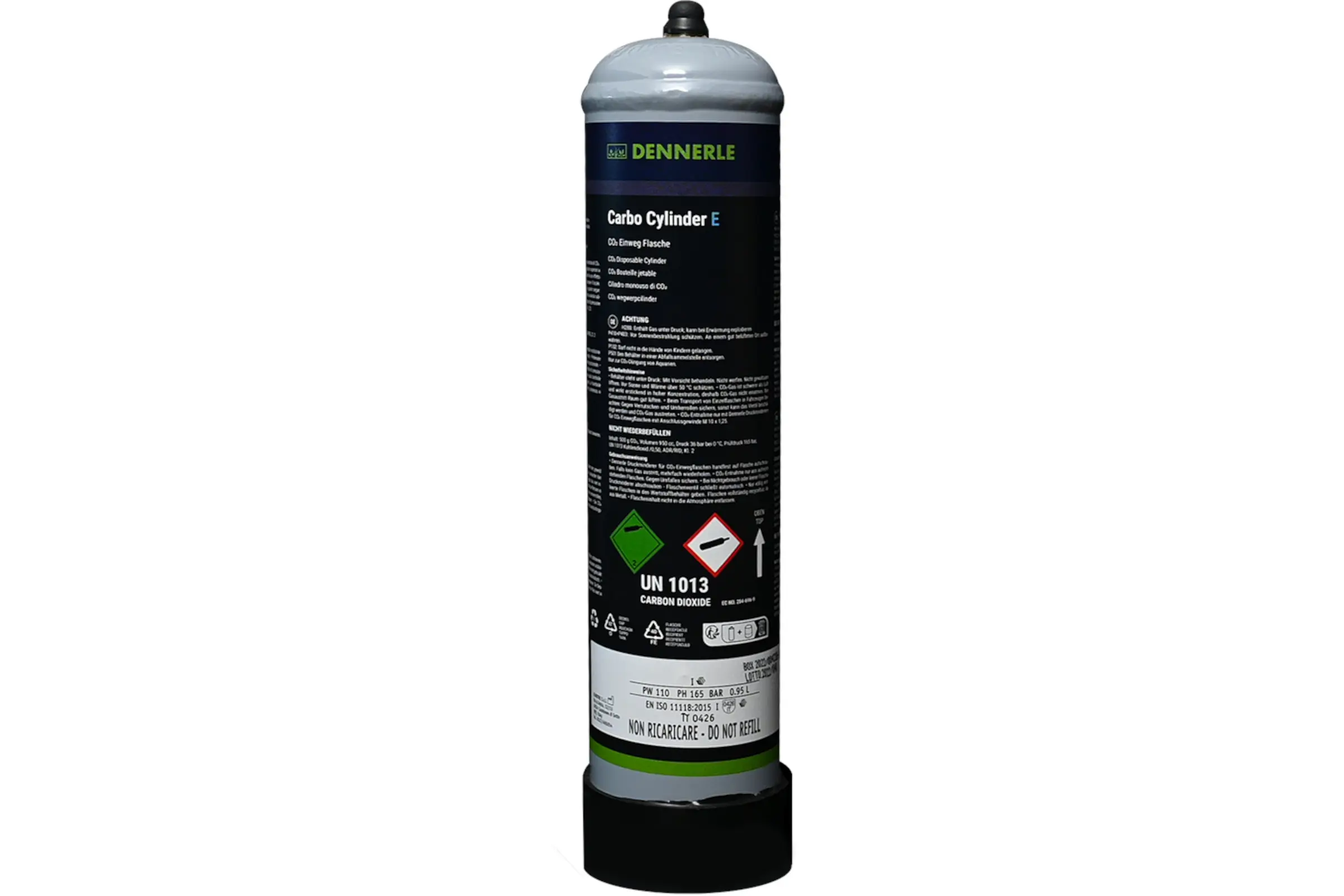 Dennerle Comfort-Line CO² Einweg-Flasche, 500 g