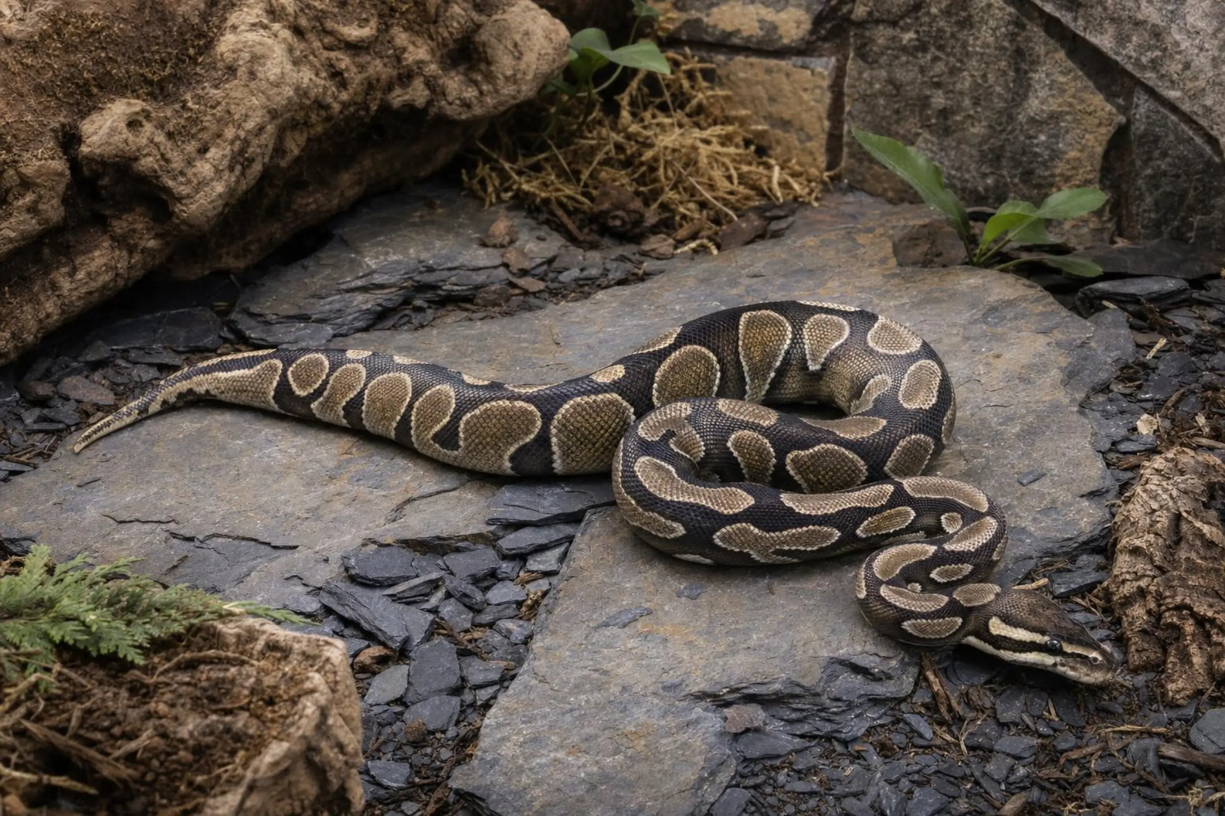 Cypress-Gravel-Königspython, Python regius