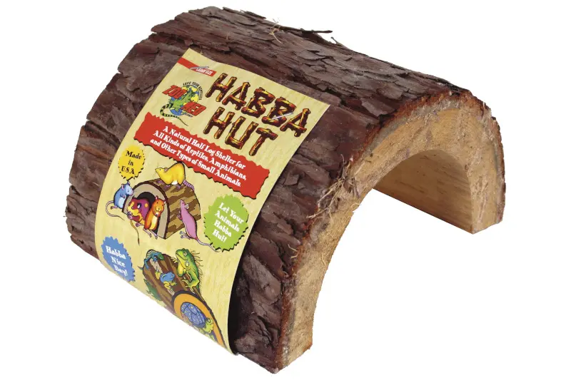 Zoomed Habba Hut (natural wood product) LG, große Terrarien-Holzhöhle