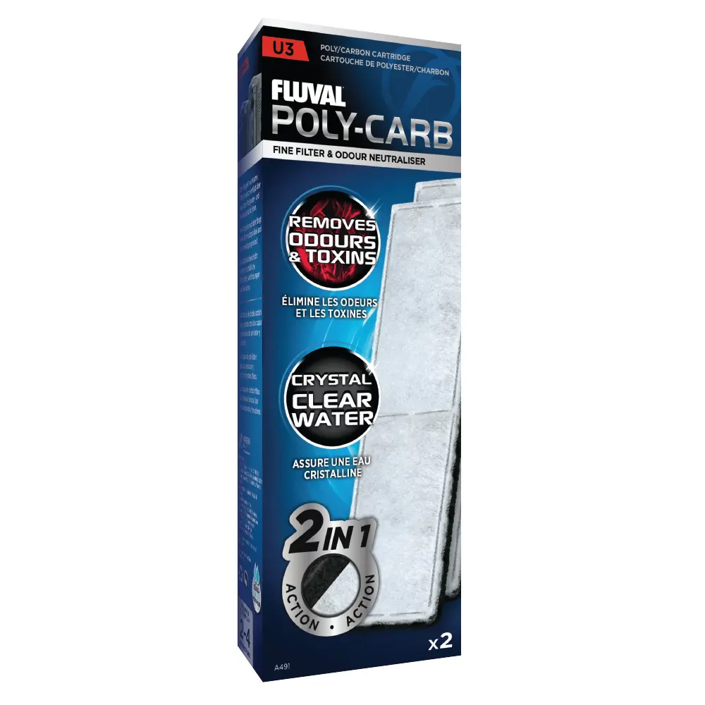 Fluval U3 Poly-Aktivkohle Filtereinsatz