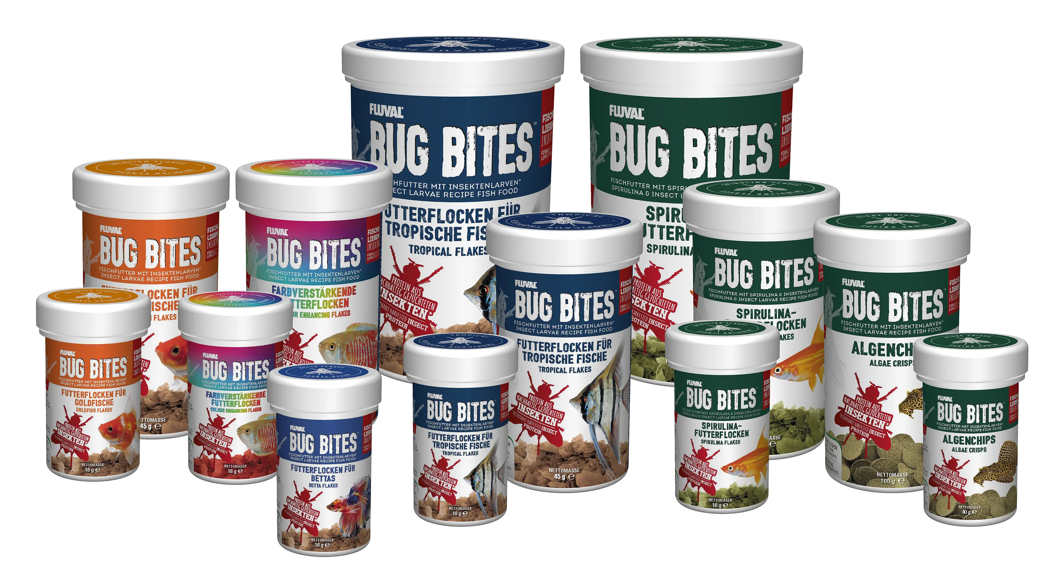 Fluval Bug Bites Tropical Flakes 100ml