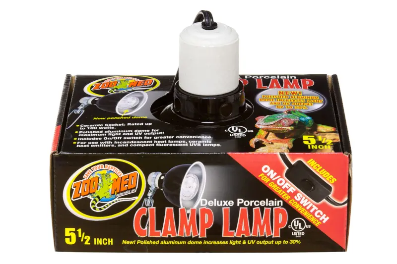 Zoomed Deluxe Porcelain Clamp Lamp (max. 100 w), Klemmlampe, 14 cm