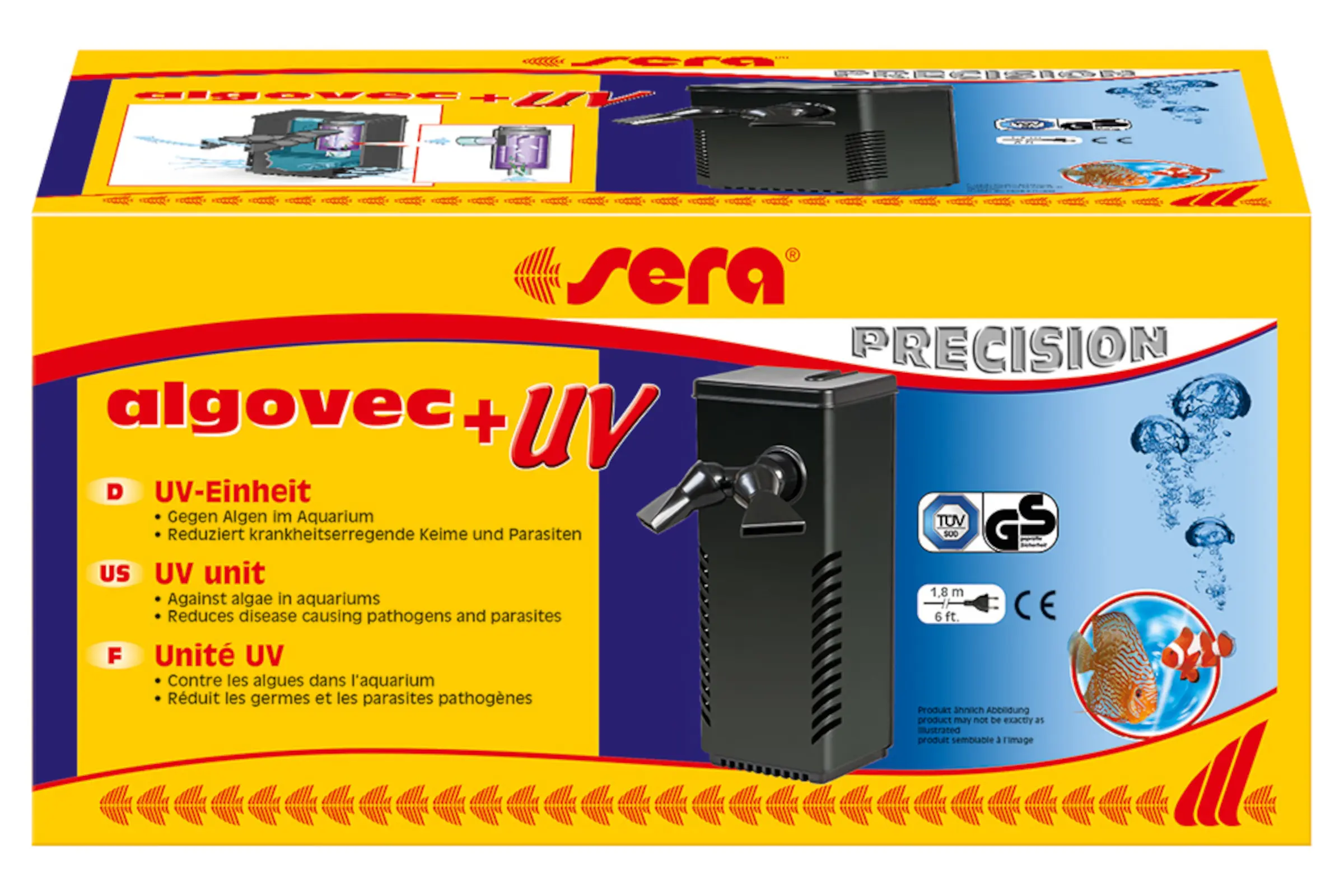 Sera Algovec UV Klärer, für Aquarium, 5 W