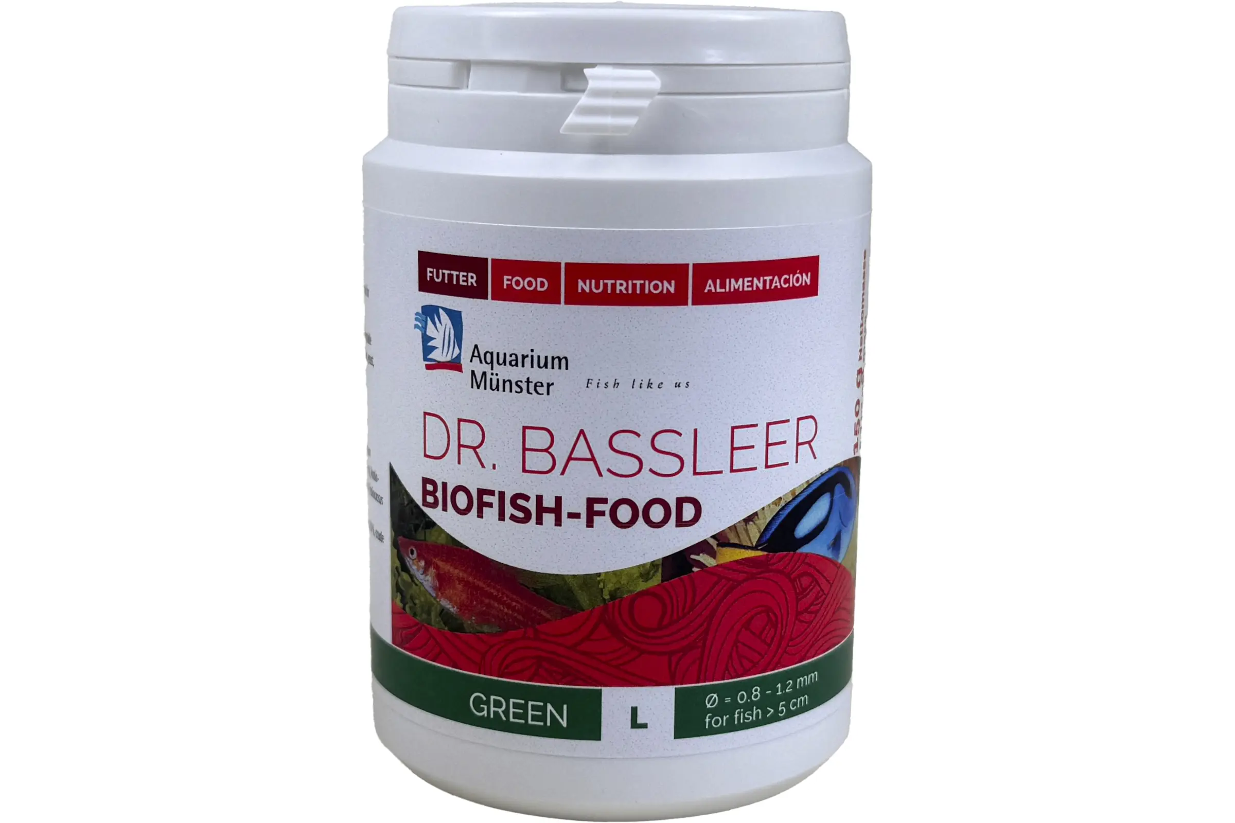 Dose Dr. Bassleer Biofish-Food Green L, Fischfutter