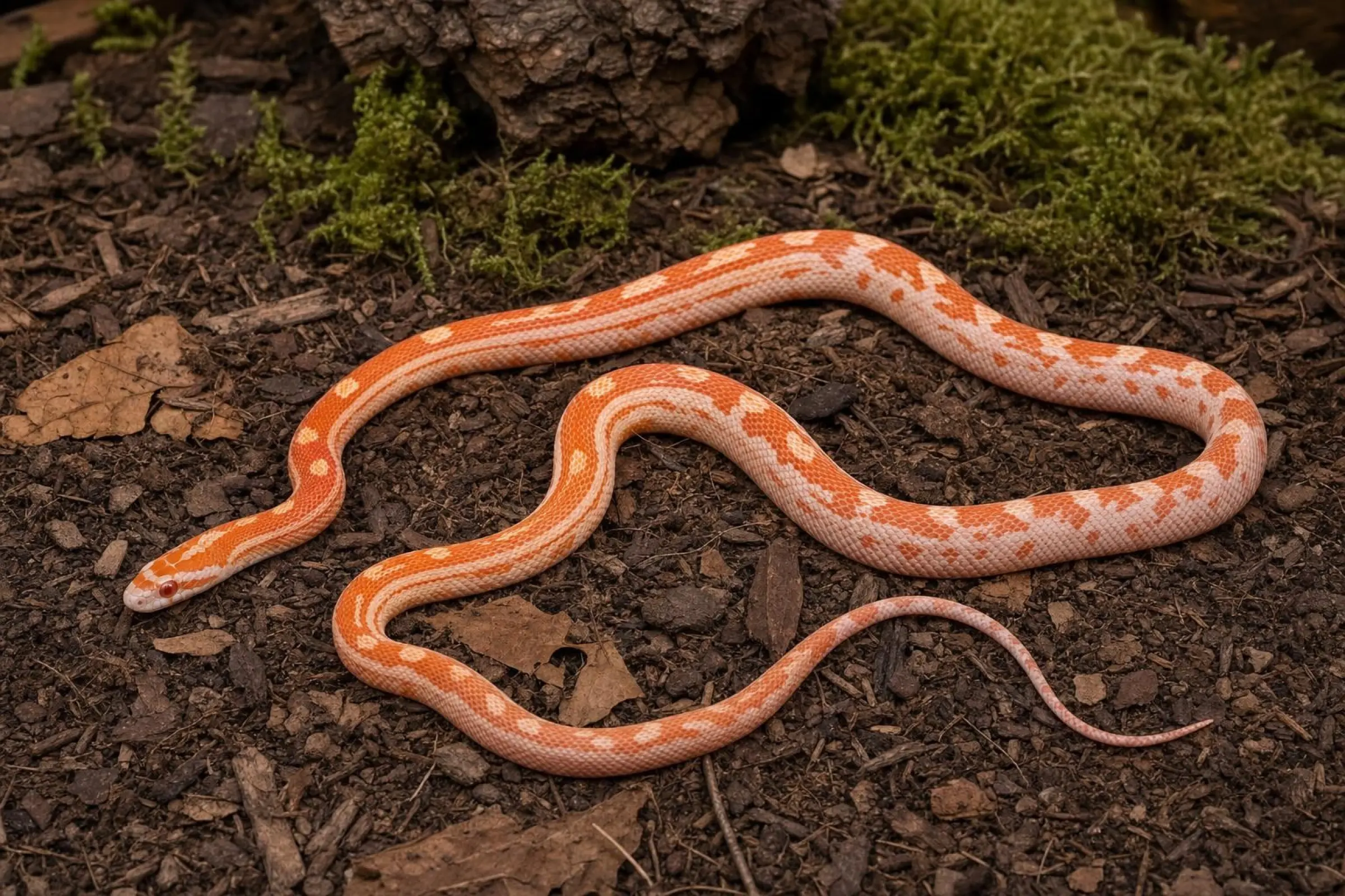 Sunglow-Motley-Kornnatter, Pantherophis guttatus