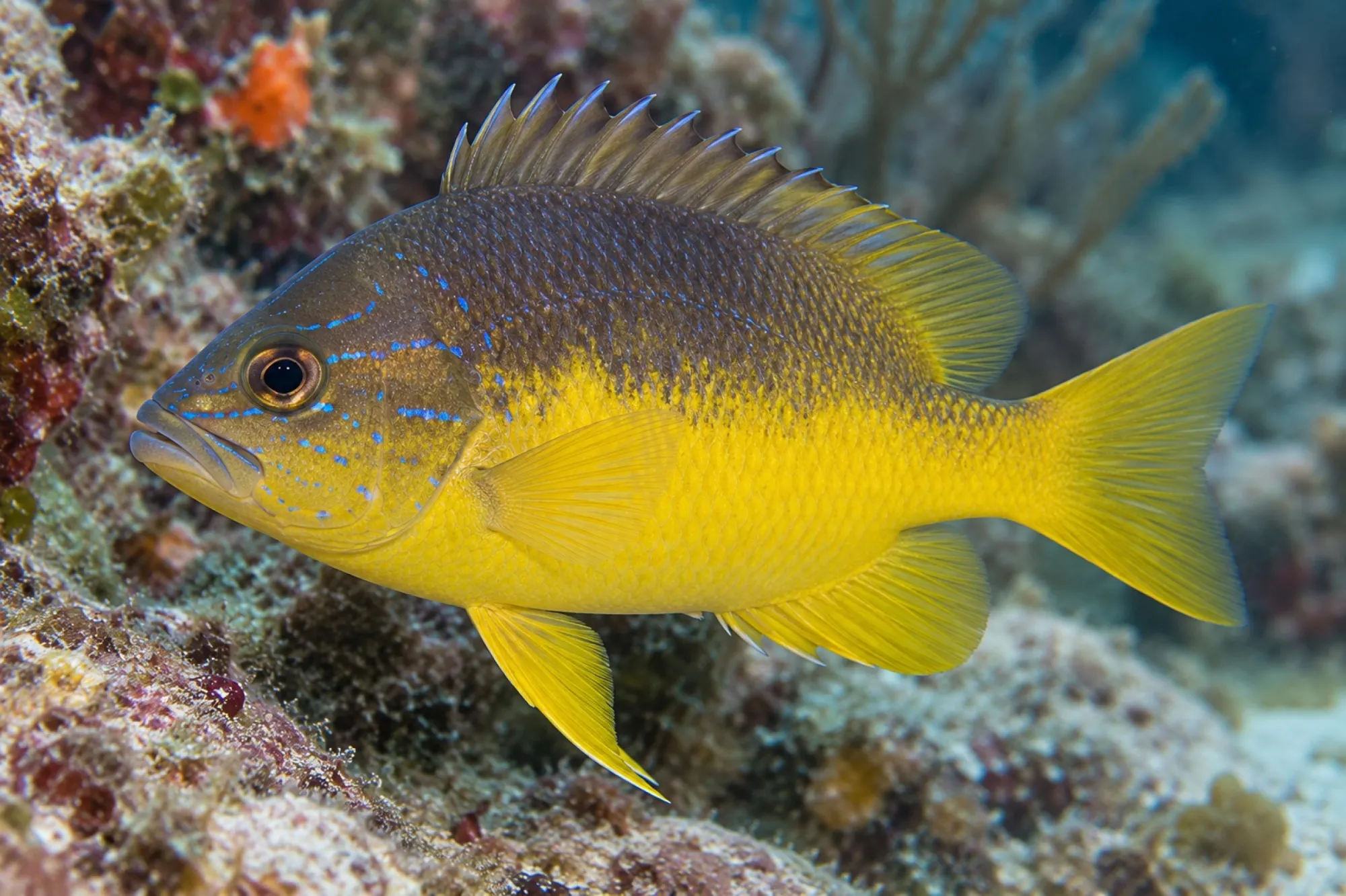 Gelbbauch-Hamletbarsch, Hypoplectrus aberrans