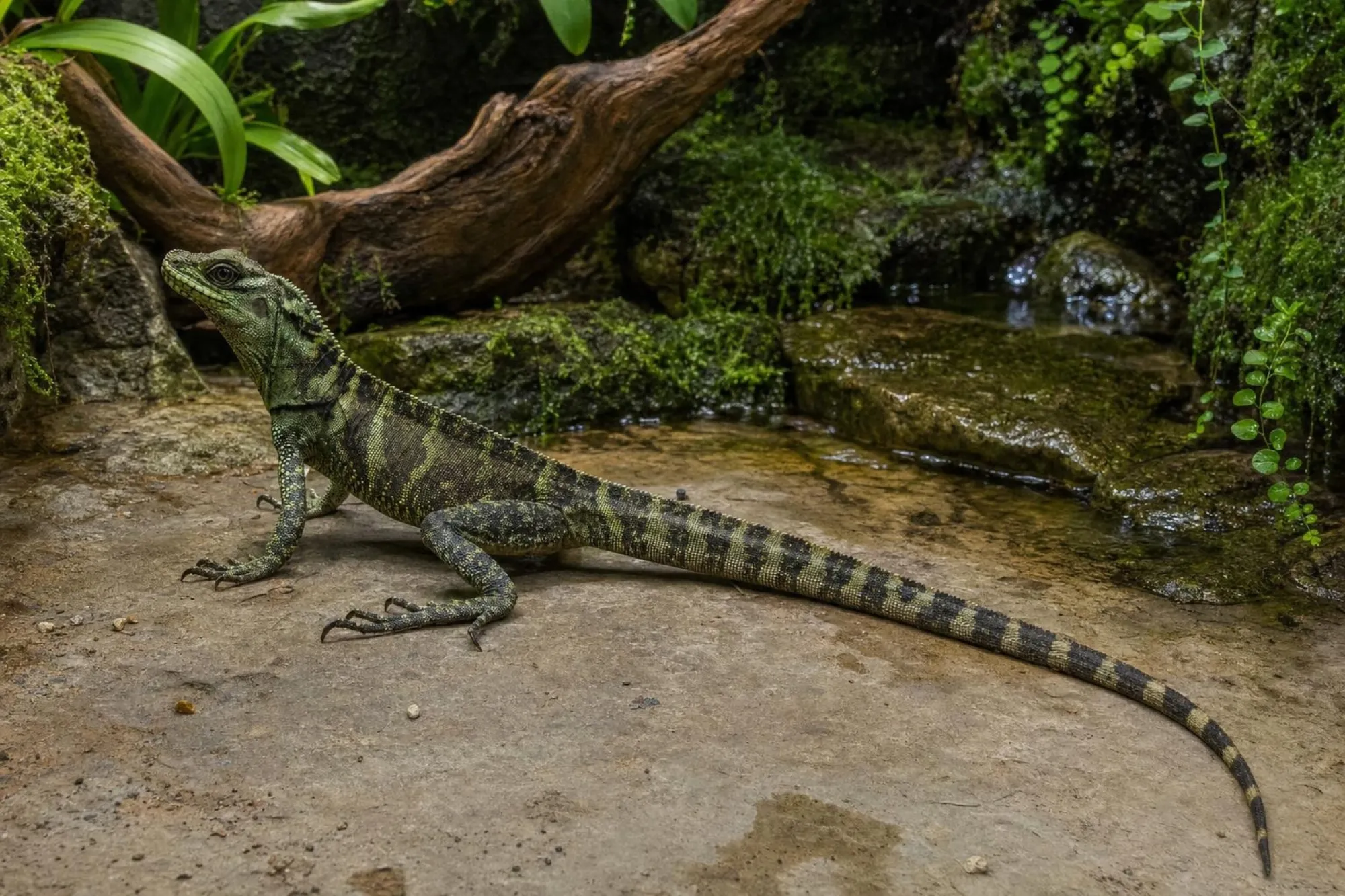 Ambon-Segelechse, Hydrosaurus amboinensis