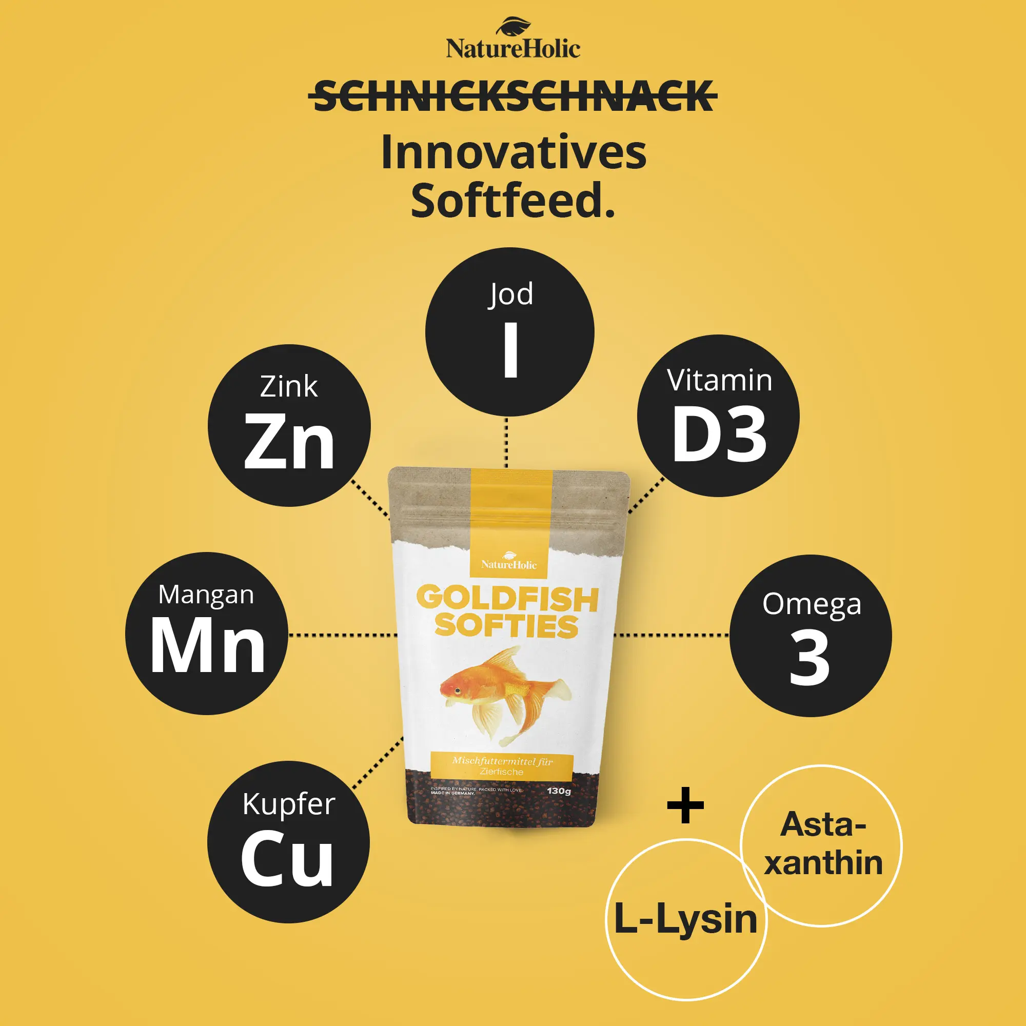 Goldfish Softies Futterbeutel mit Vitaminen und Mineralien