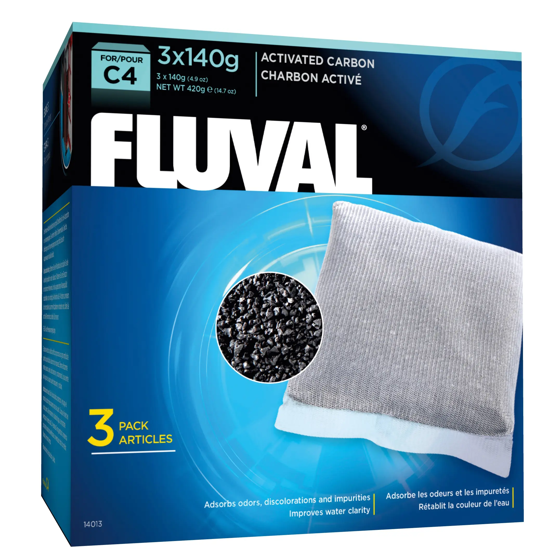 Fluval C4 Kohlepatrone 3x140 g