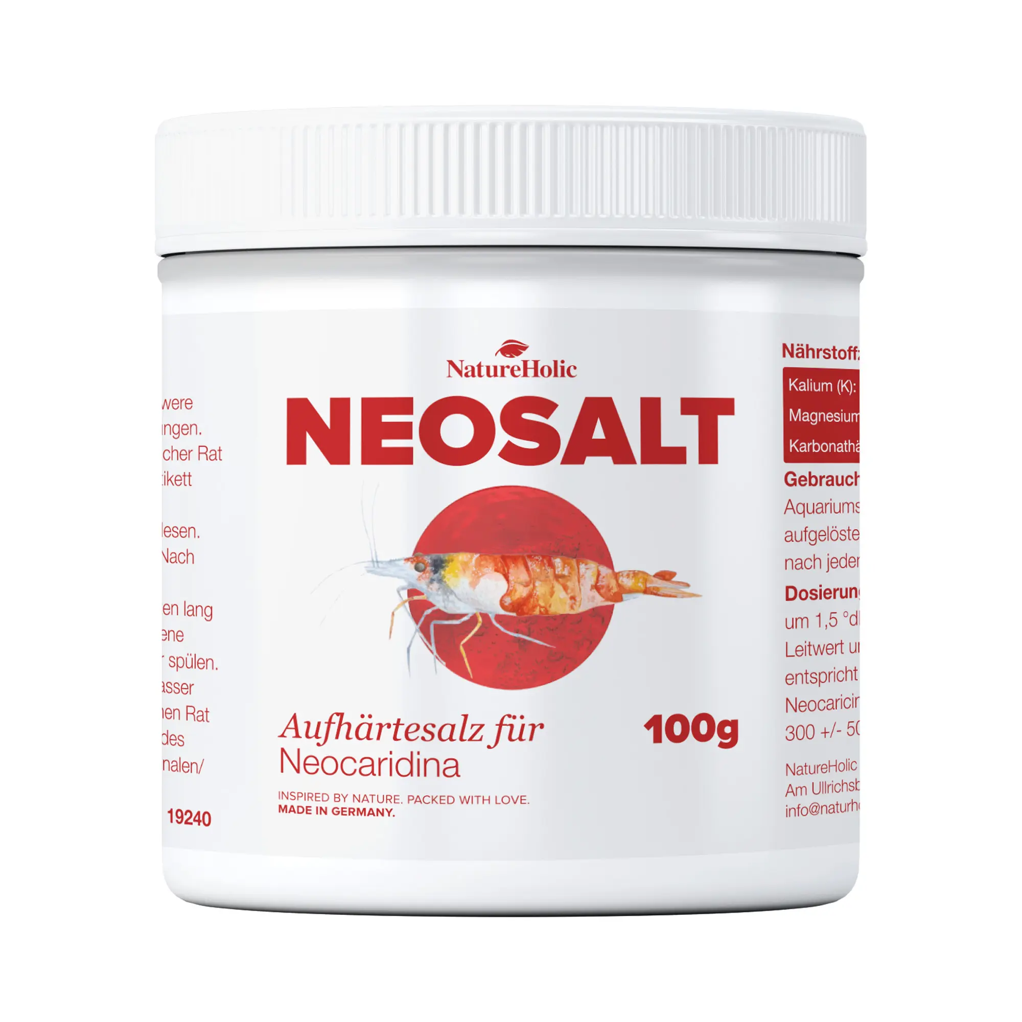 NatureHolic NEOSALT Neocaridina, Aufhärtesalz, 100 g