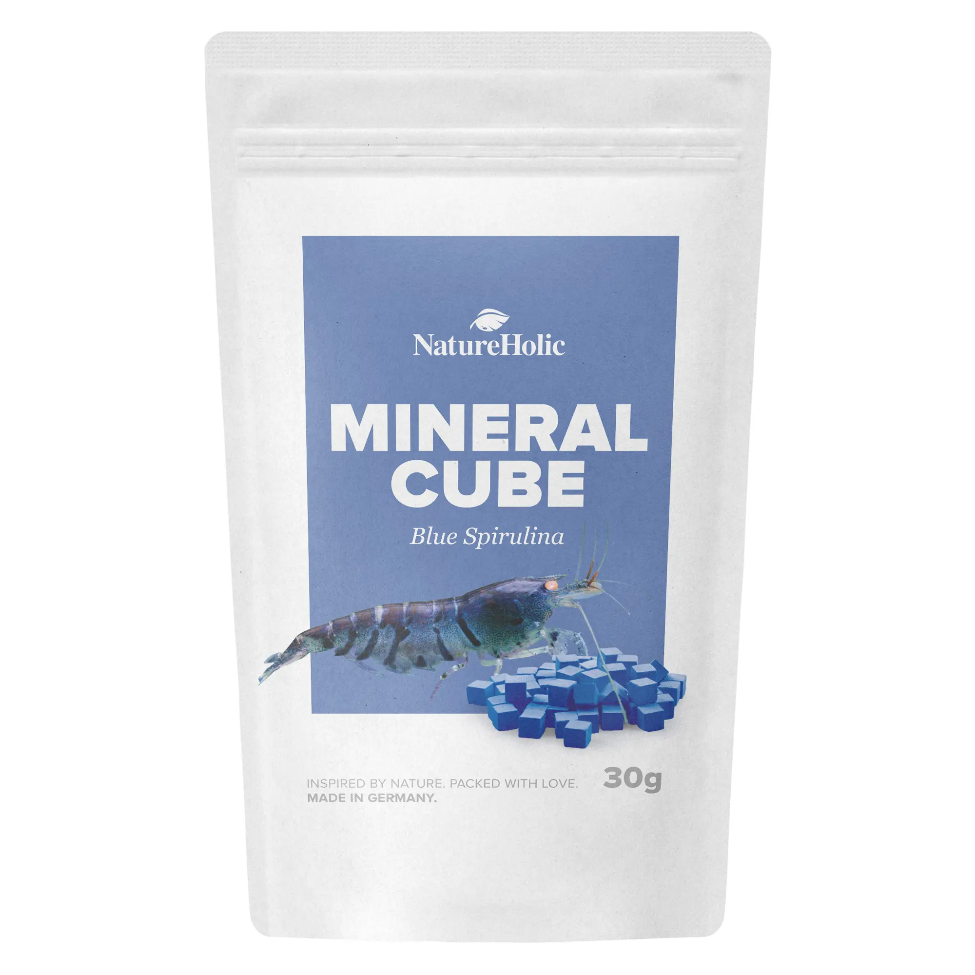 NatureHolic MineralCube Blue Spirulina, Mineralfutter, 30 g