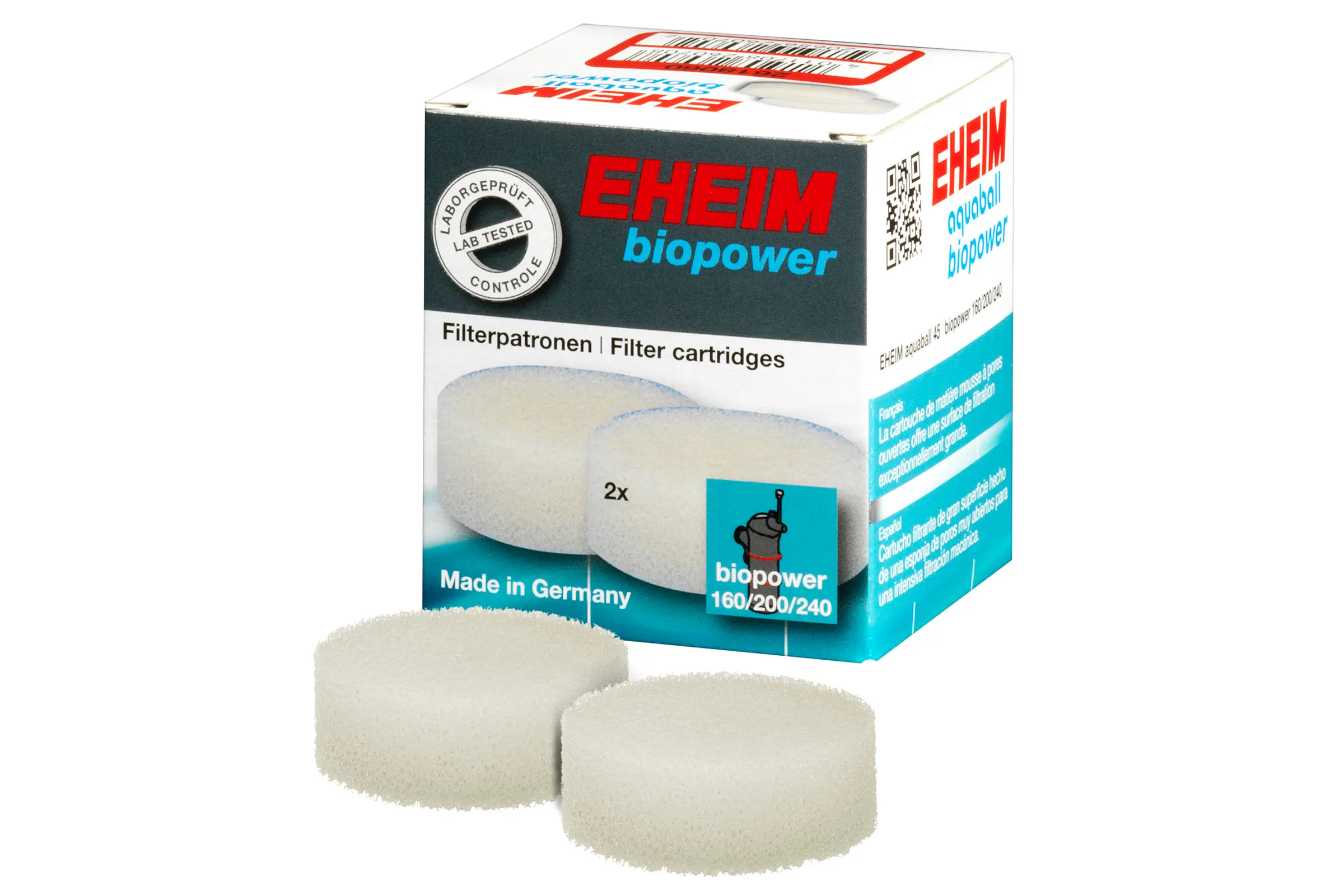 Eheim Filterpatrone 2 Stück für Biopower 160/200/240