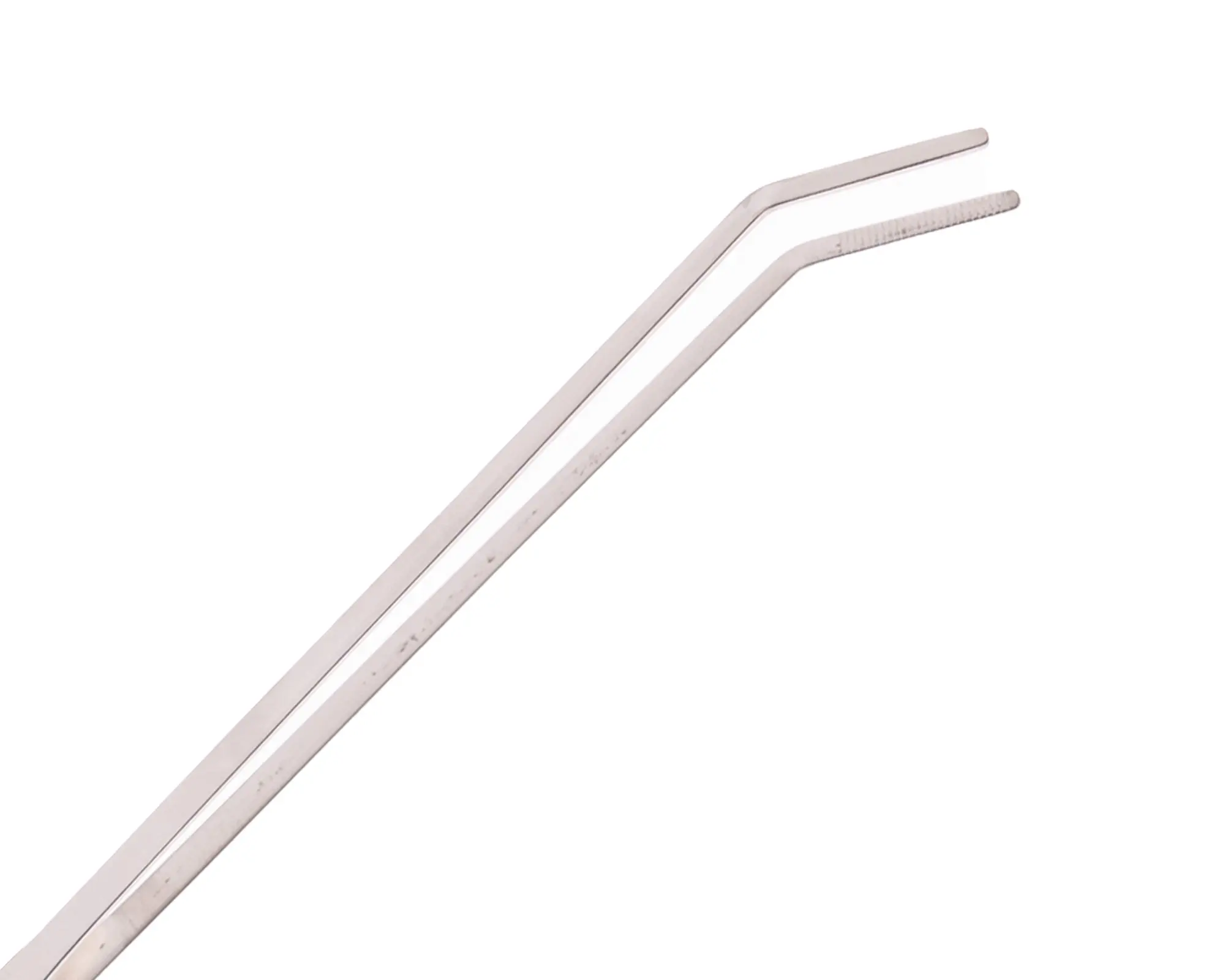 Gebogene Edelstahlpinzetten, geriffelte Spitzen