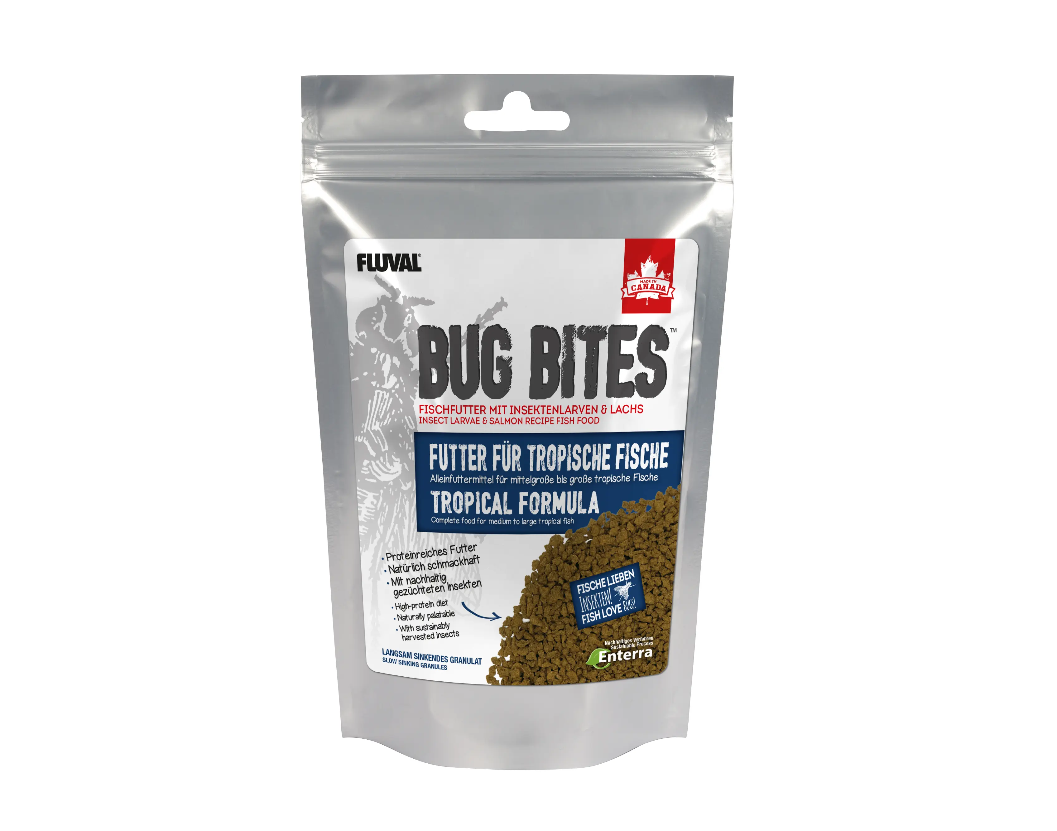 Fluval Bug Bites Tropische Fische M-L 125g