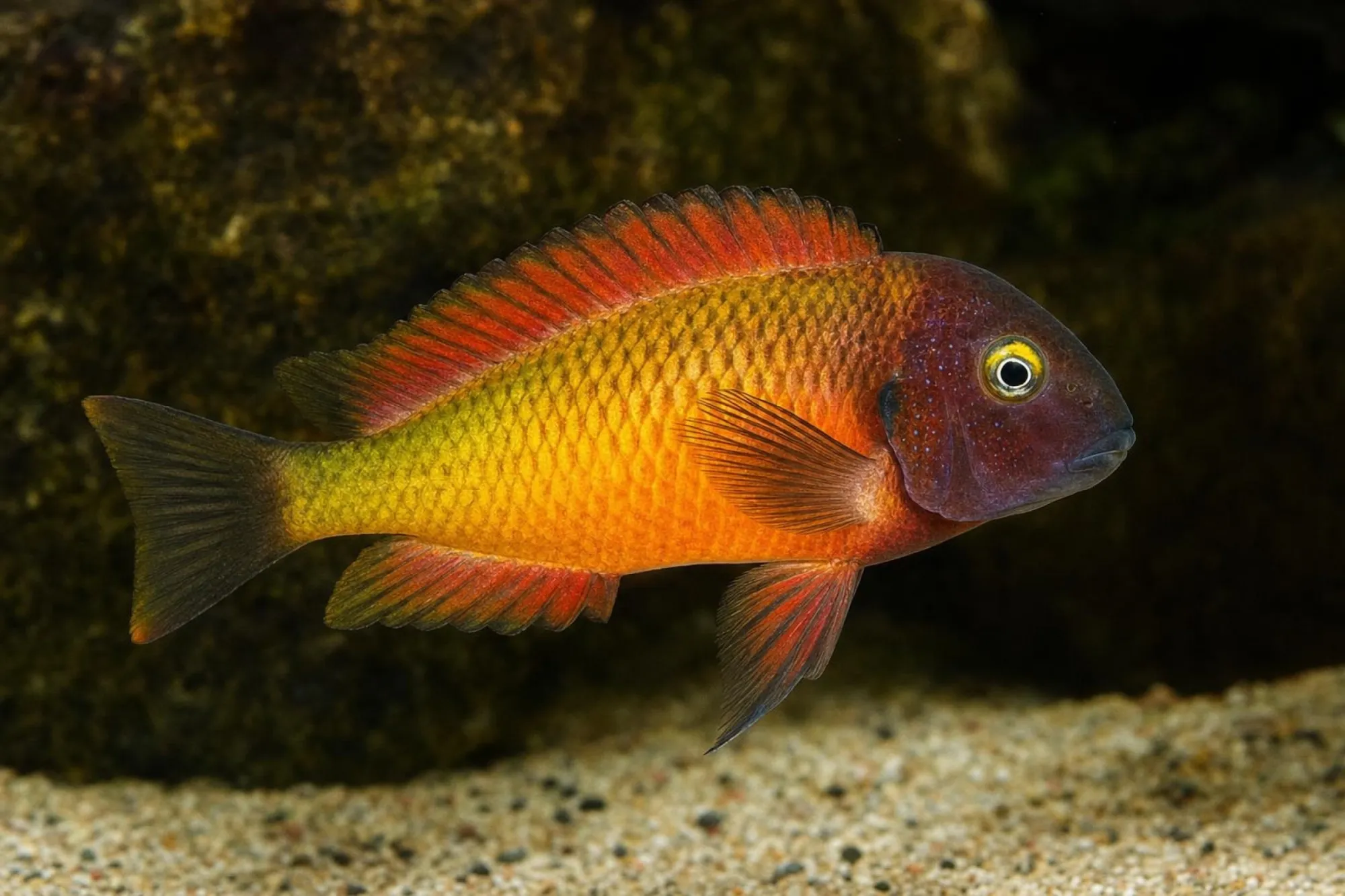 Brabantbuntbarsch „Orange“, Tropheus moorii, ca. 5,0-6,0 cm