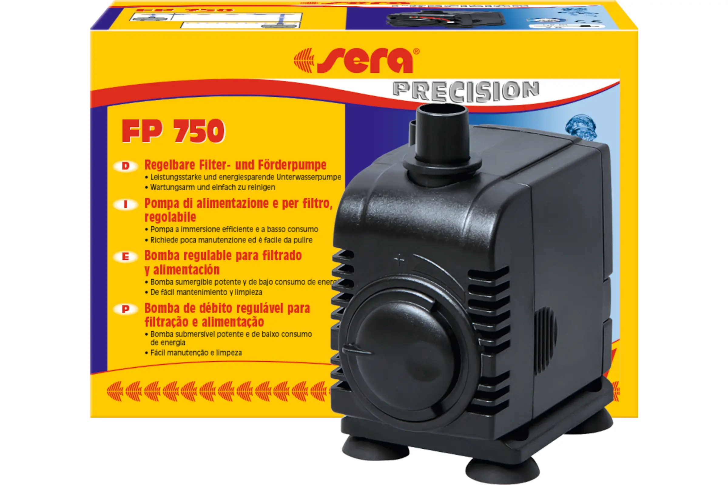 Sera FP-Pumpenserie, Filter- und Förderpumpen FP 100–2000