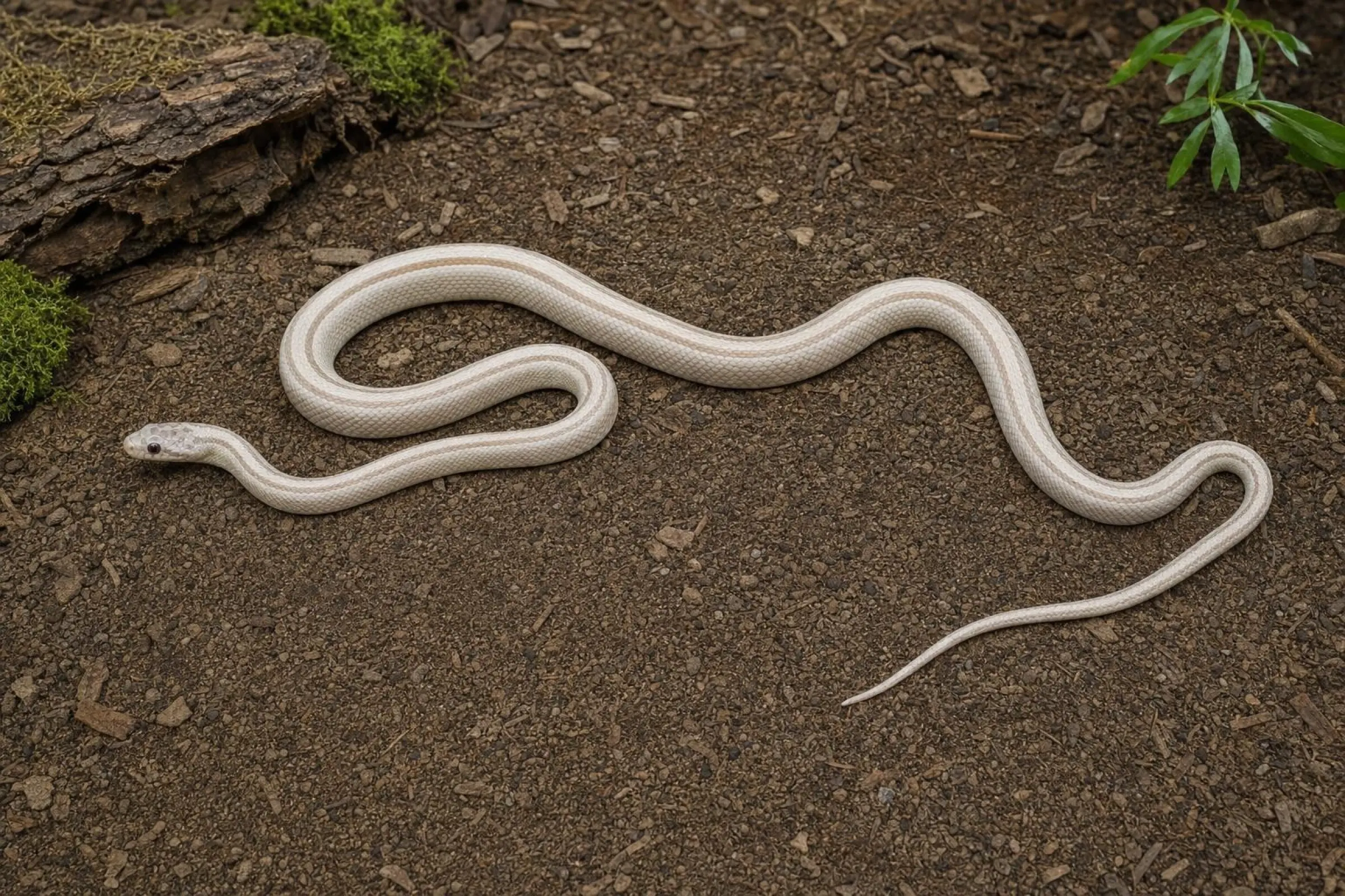 Ultramel-Anery-Striped-Kornnatter, Pantherophis guttatus