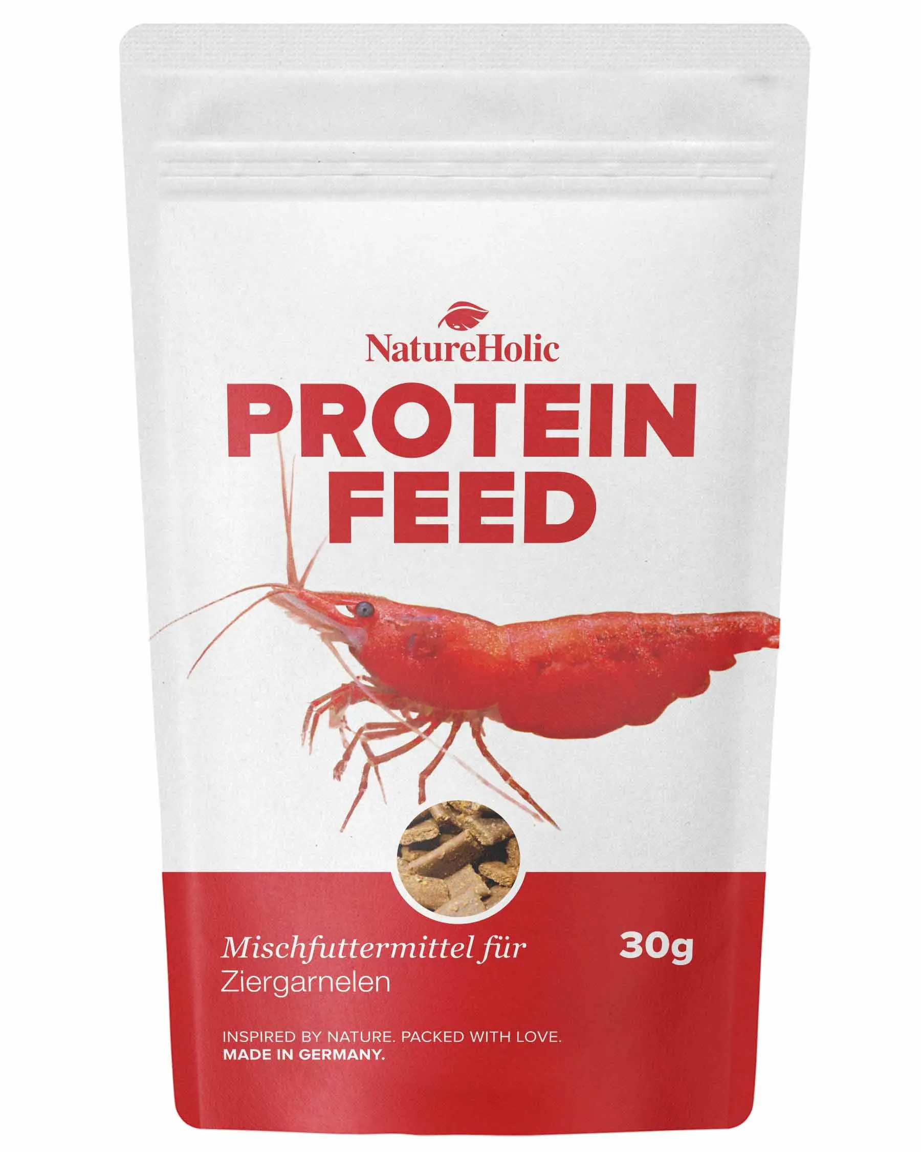 NatureHolic Proteinfeed, Garnelenfutter, 30 g