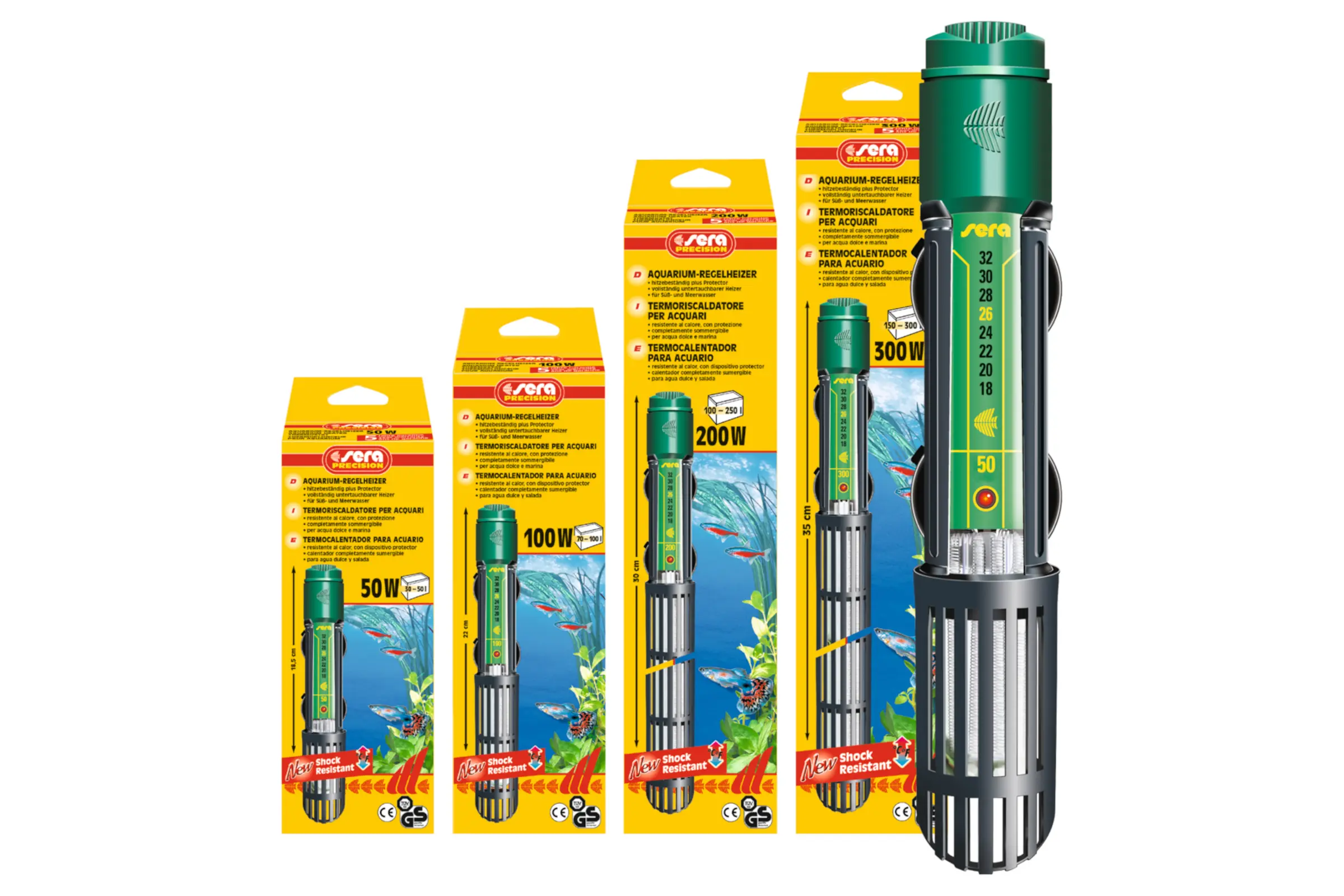 Sera Regelheizer, in 7 Leistungsstufen 25-300 Watt