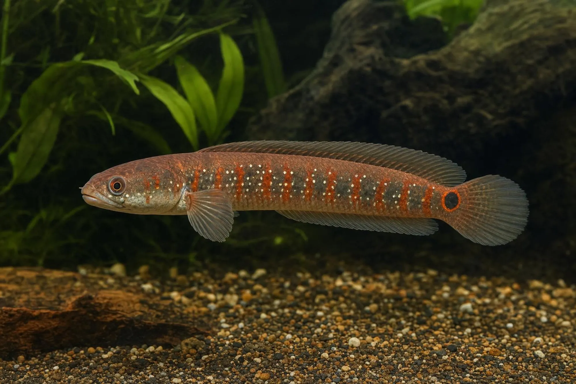 Asiatischer Schlangenkopffisch „Red“, Channa asiatica