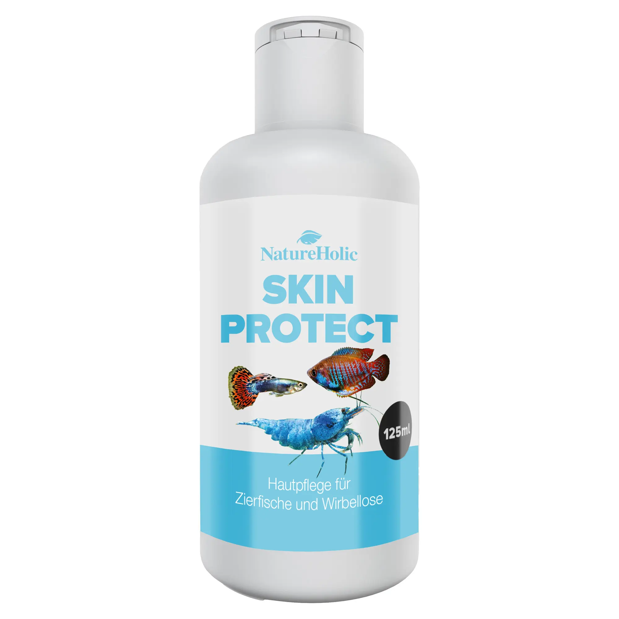 NatureHolic Skin Protect 125ml, Flasche mit Fischen