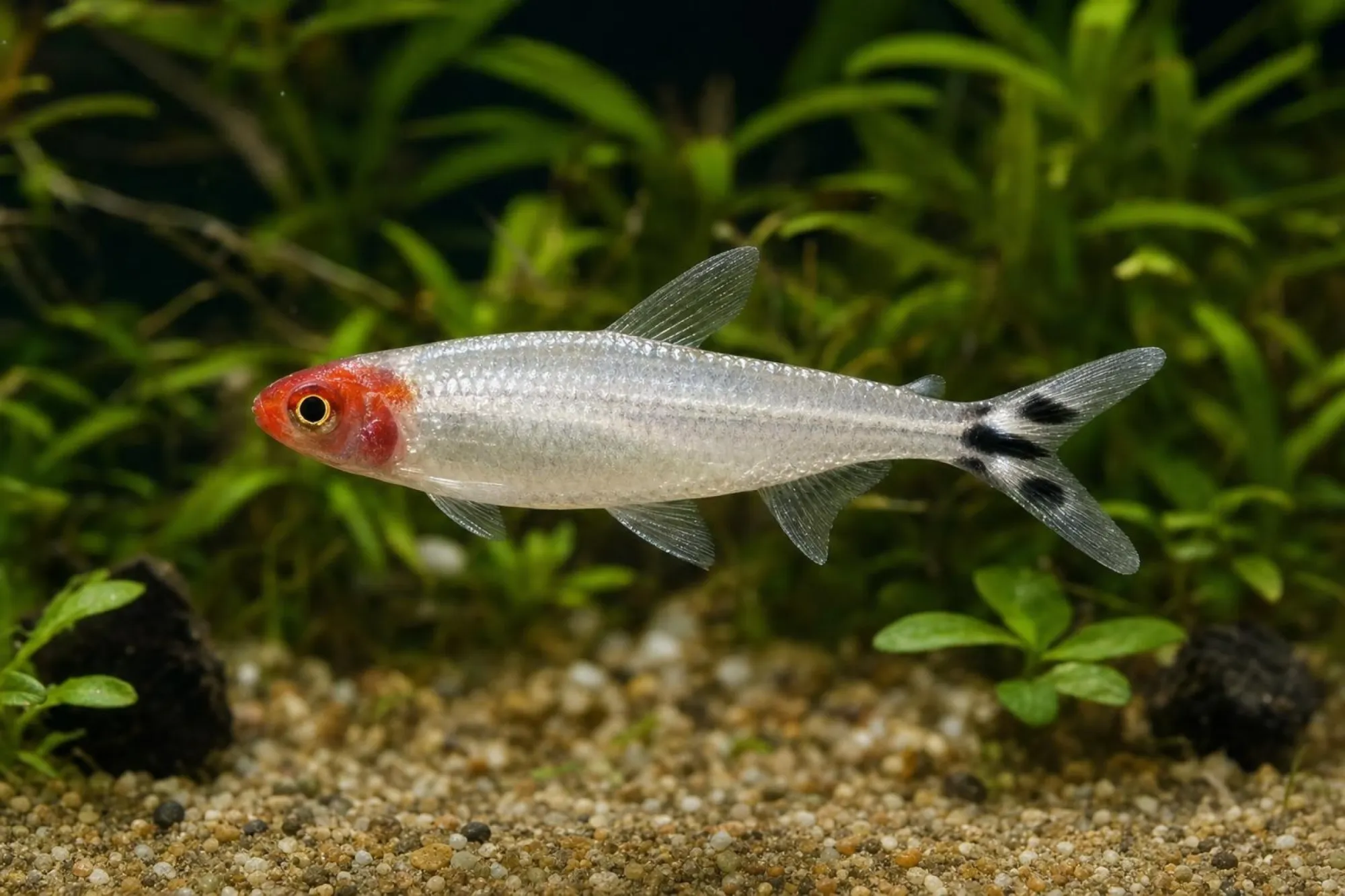 Platin-Rotmaulsalmler, Petitella rhodostoma