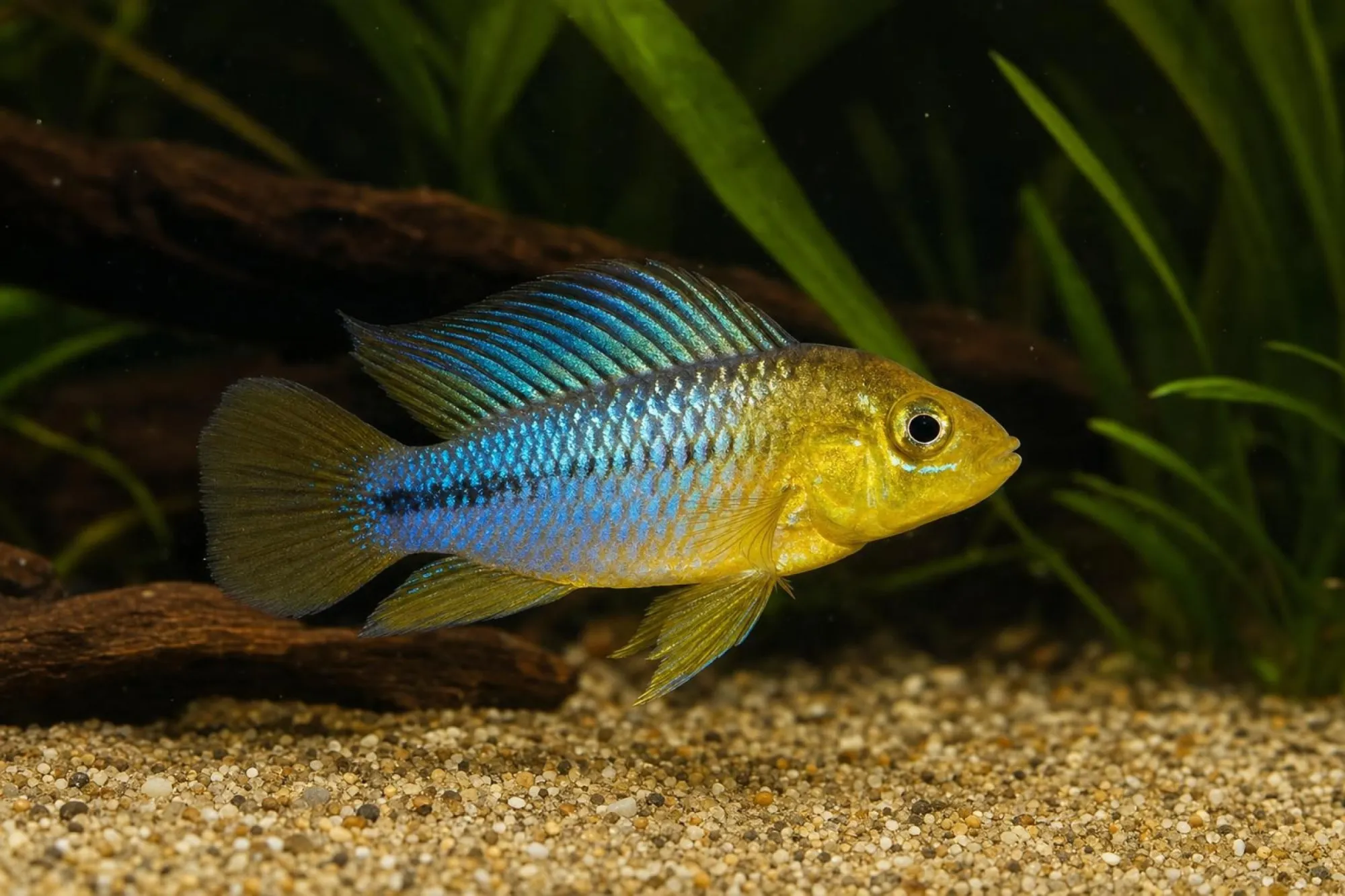 Borellis Zwergbuntbarsch „Yellow Head“, Apistogramma borellii