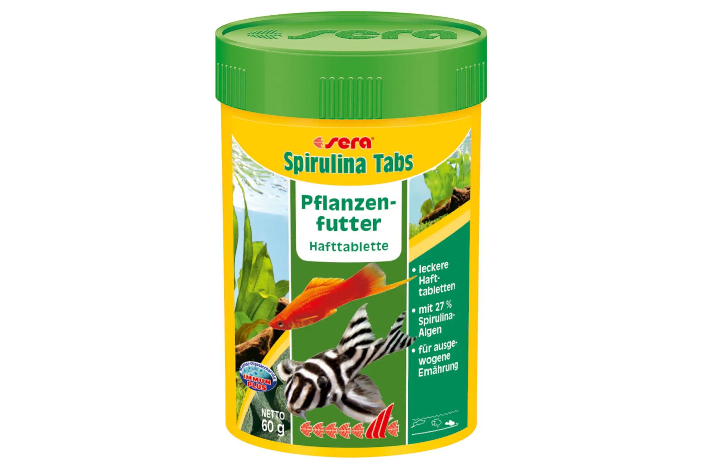 Sera Spirulina Tabs Nature, Hauptfutter-Tabletten, 100 ml