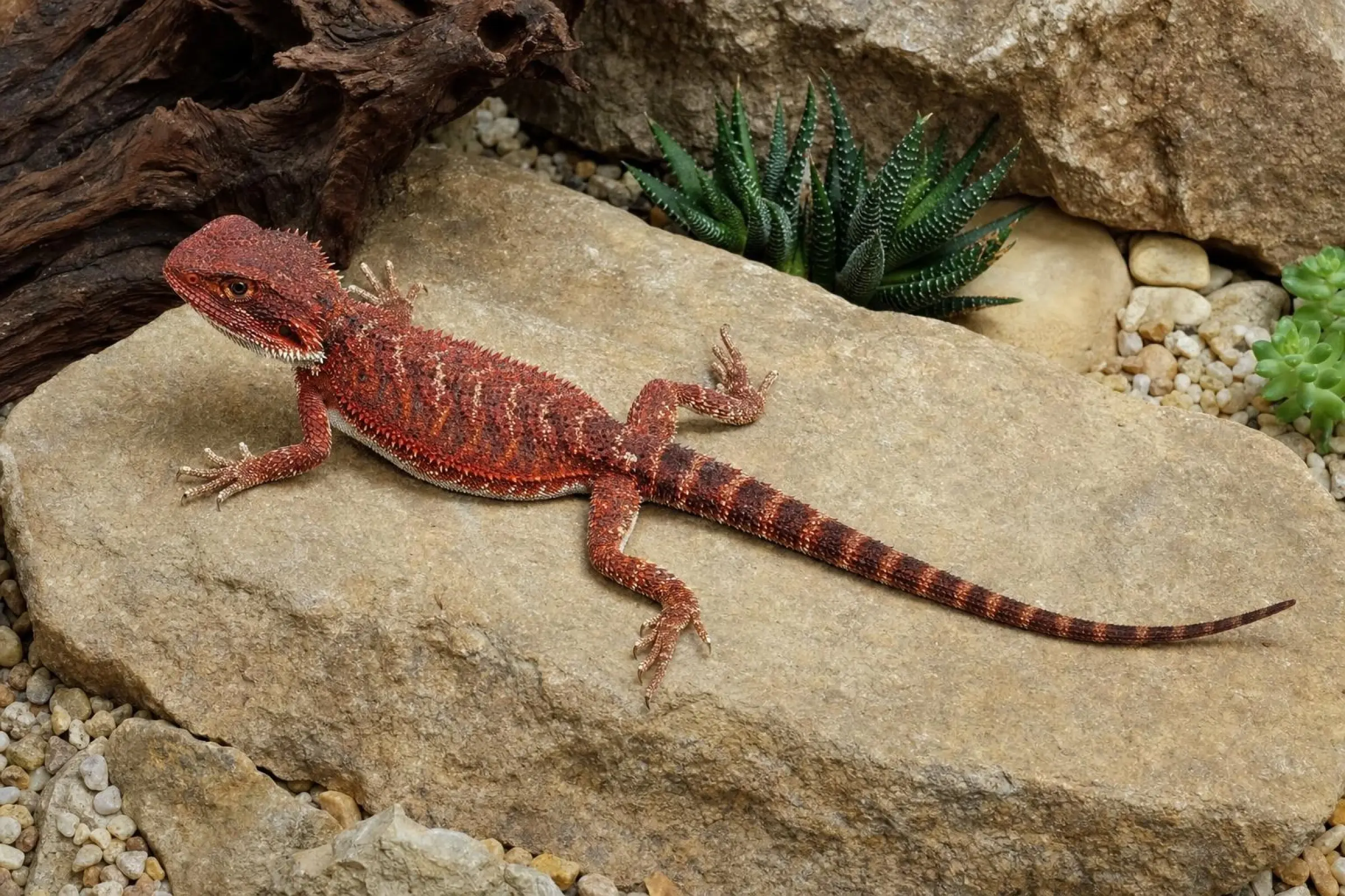 Streifenköpfige Bartagame „Red Monster“, Pogona vitticeps