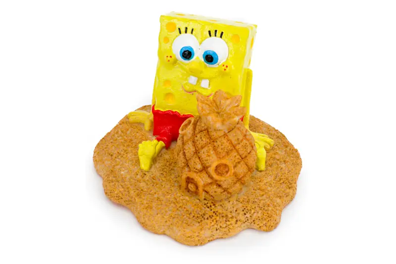 Penn-Plax SpongeBob & Ananashaus Sand, Aquarium-Deko, 6,35 cm