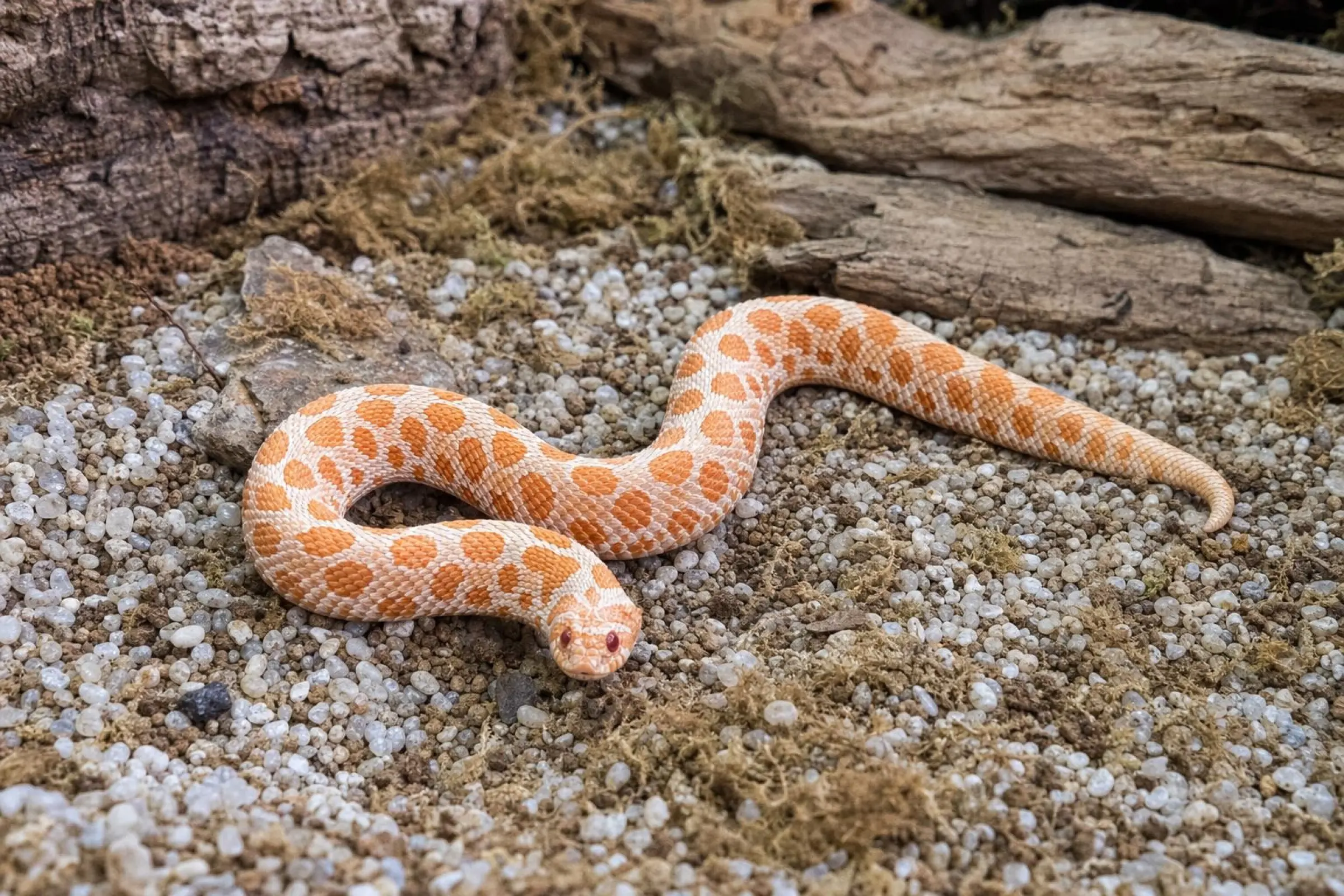 Westliche Hakennasennatter „Extreme Red Albino“ aus Nachzucht, Heterodon nasicus