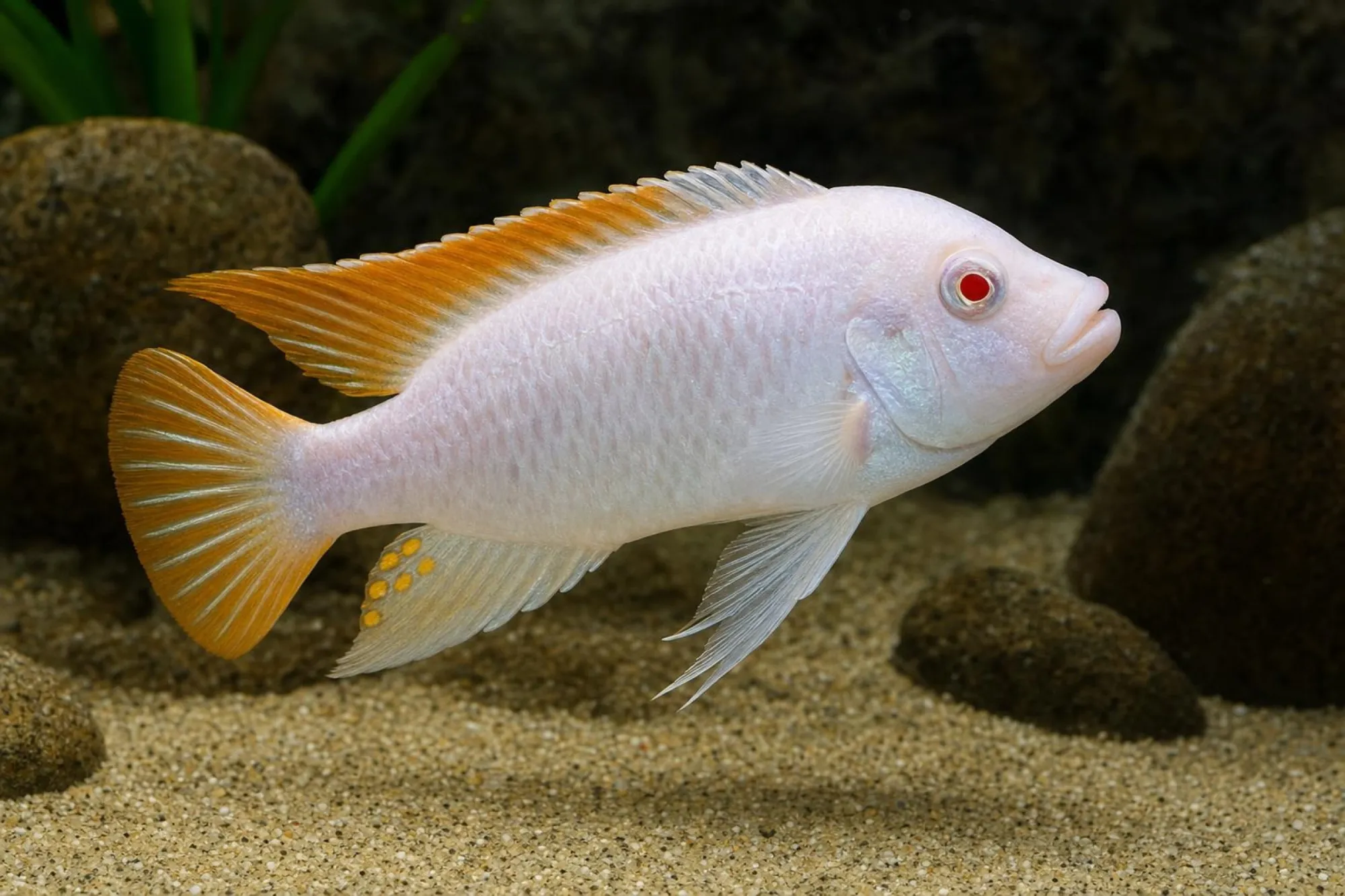 Zebrabuntbarsch „Albino“, Maylandia zebra