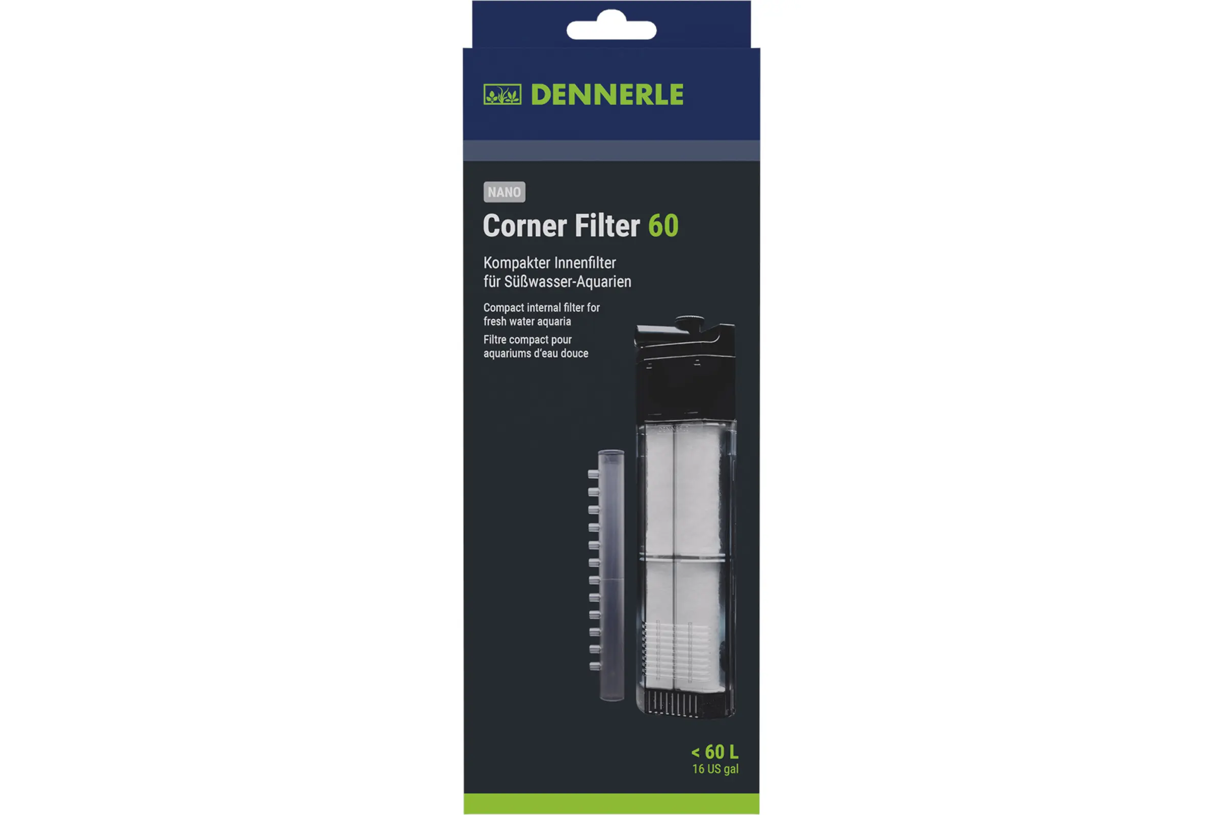 Dennerle Nano Clean Eckfilter XL - Garnelensicher! (Corner Filter 60)
