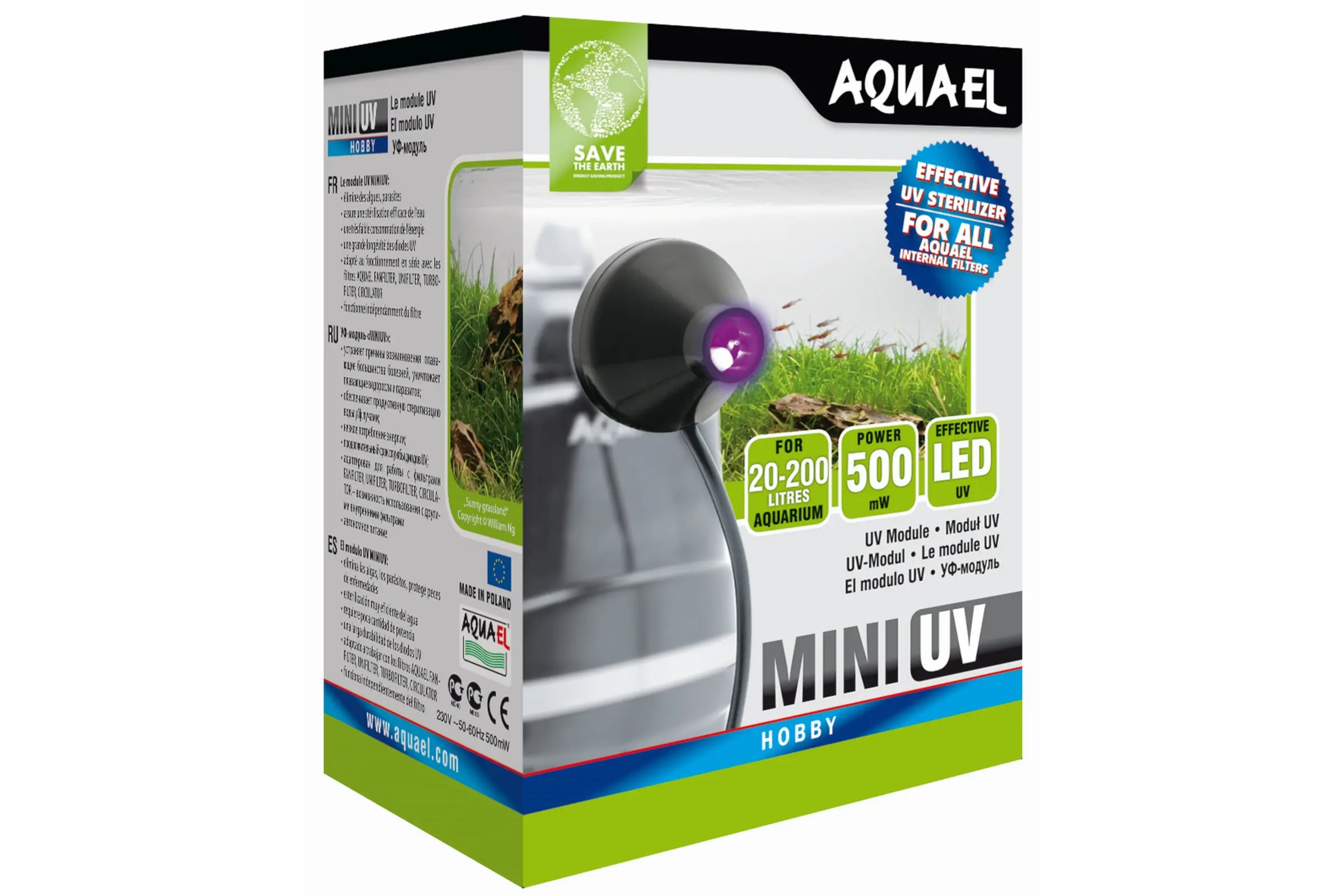 Aquael Mini UV LED, Sterilisator, 1 W