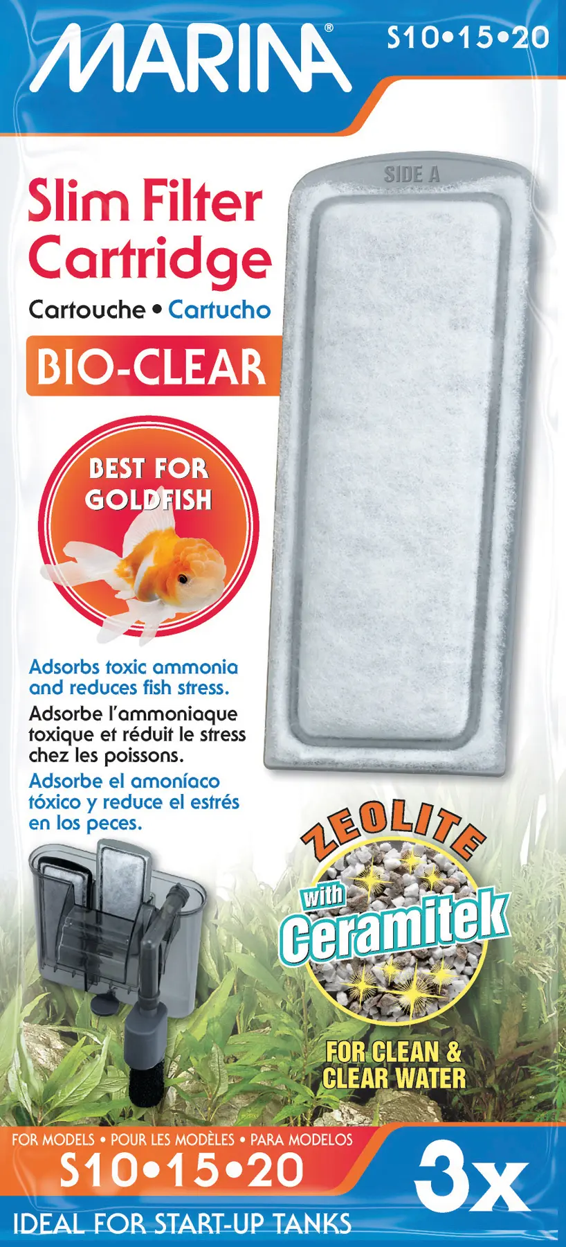 Marina Slim Filter Zeolite 3er-Pack