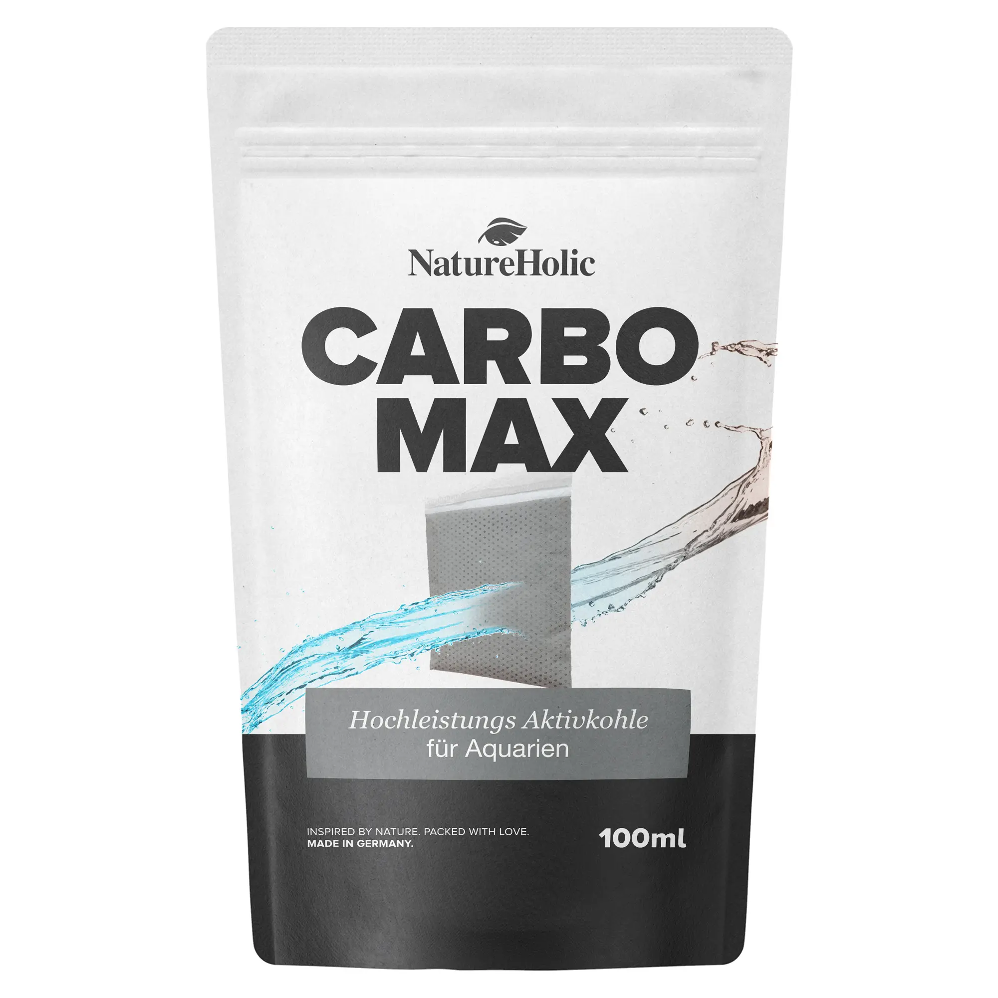 NatureHolic Carbo Max, Aktivkohle fürs Aquarium, 100 ml