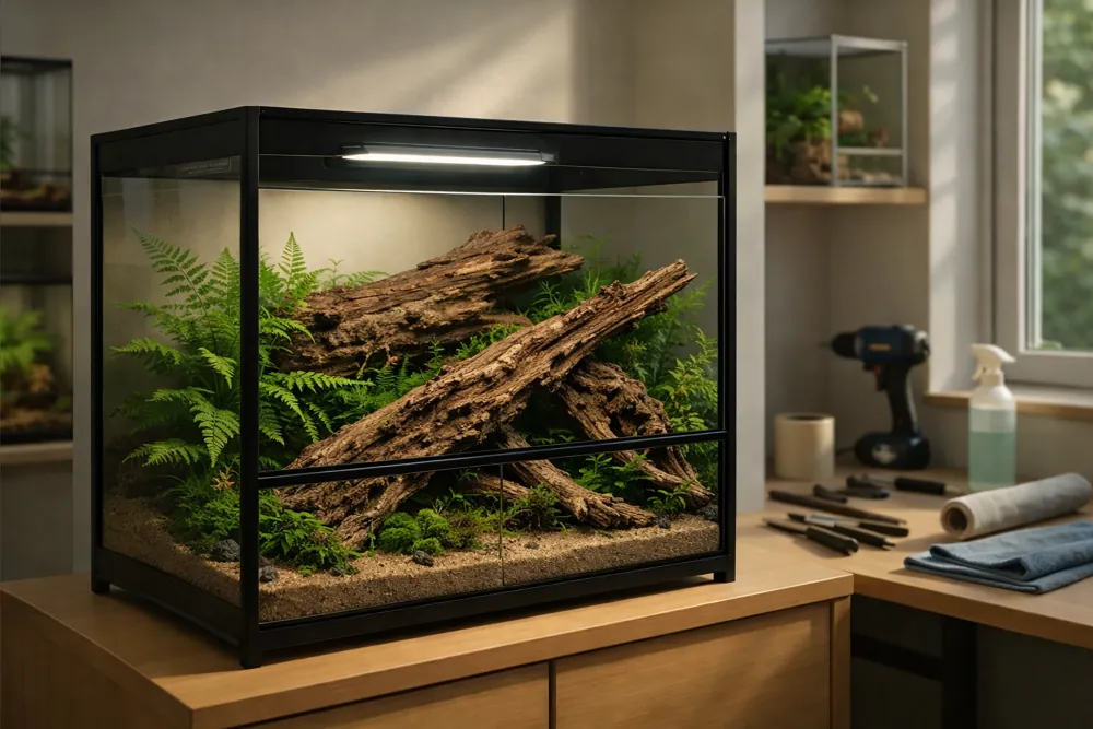 Hobby Honeycomb Wood M, Naturholz 20–30 cm: durchbrochenes, hohlraumreiches Holz mit ausgefransten Kanten als Versteck- und Kletterstruktur für Aquarium und Terrarium; unbehandelt, wasserneutral, Unikat