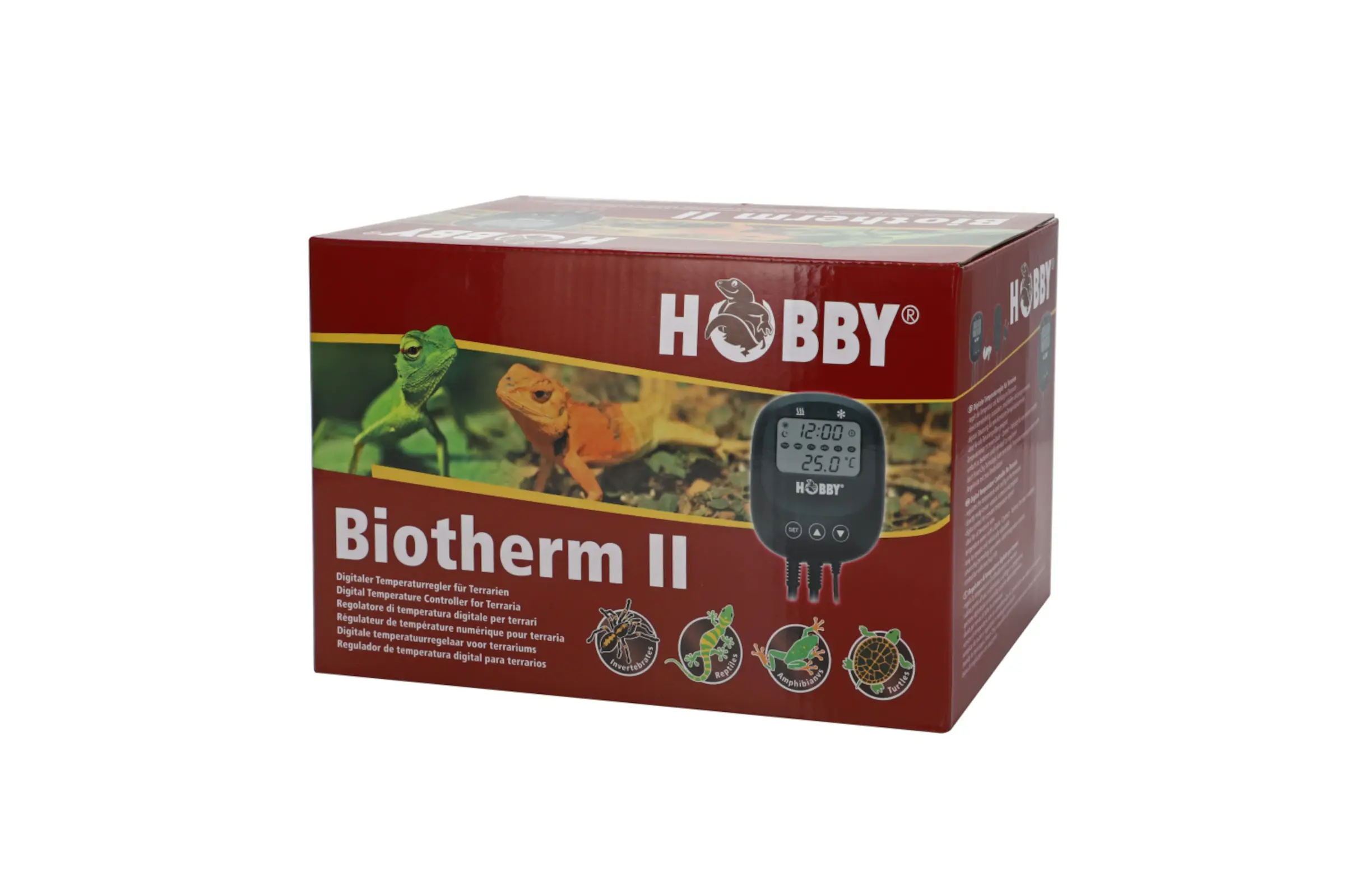 Verpackung des Hobby Biotherm II Terrarien-Temperaturreglers