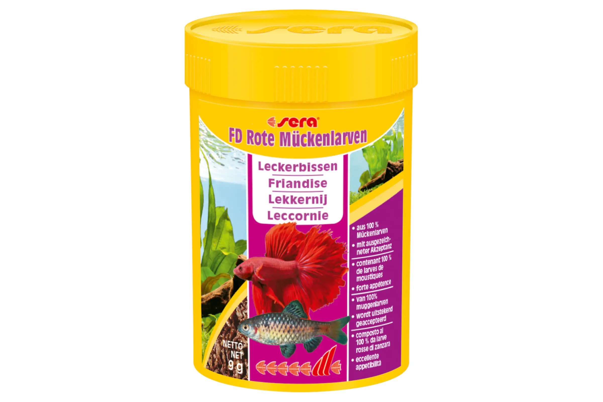 Sera FD Rote Mückenlarven Nature, Ergänzungsfutter, 100 ml